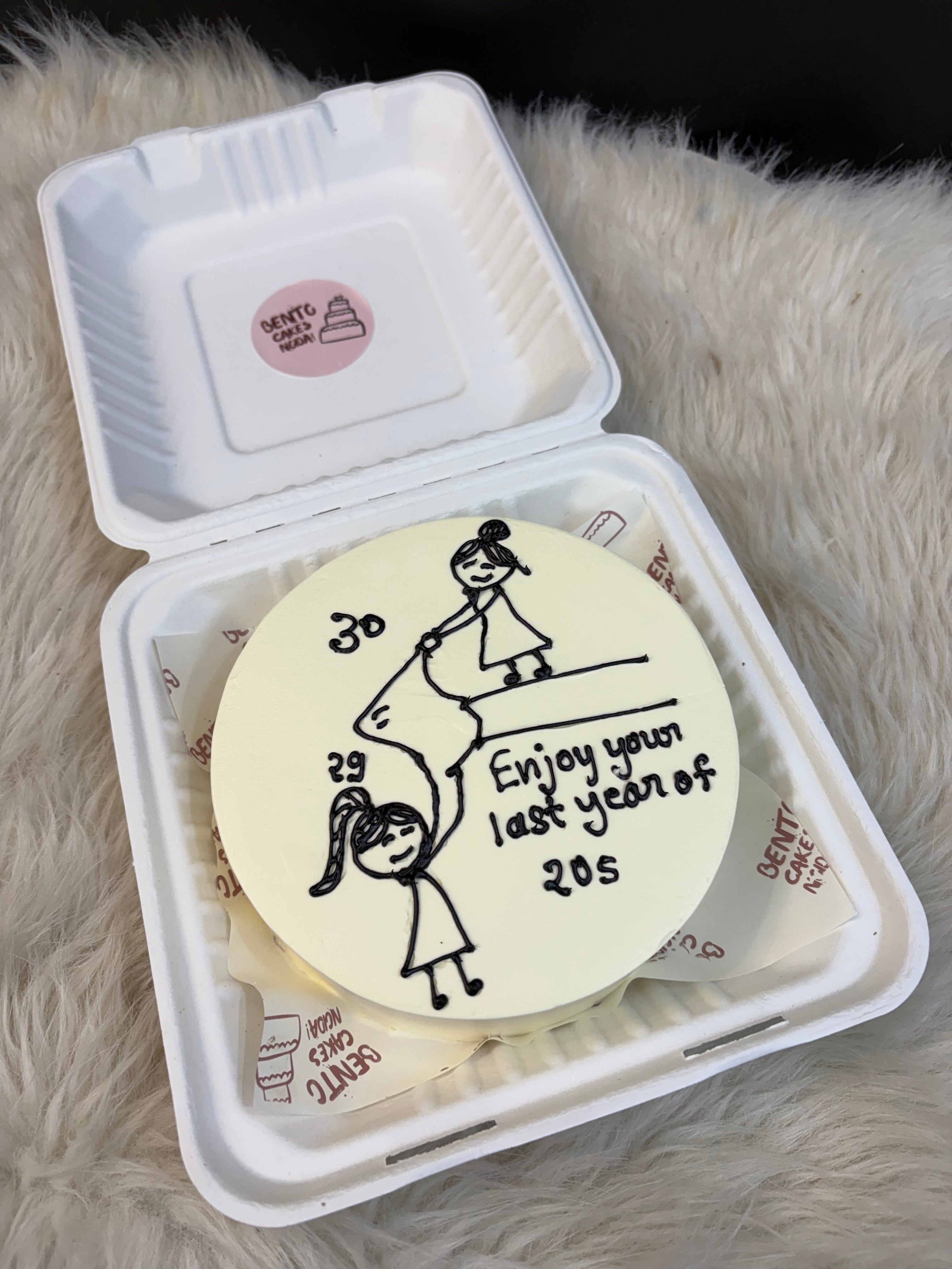 Milestone Birthday Bento Cake – Last Year of 20s