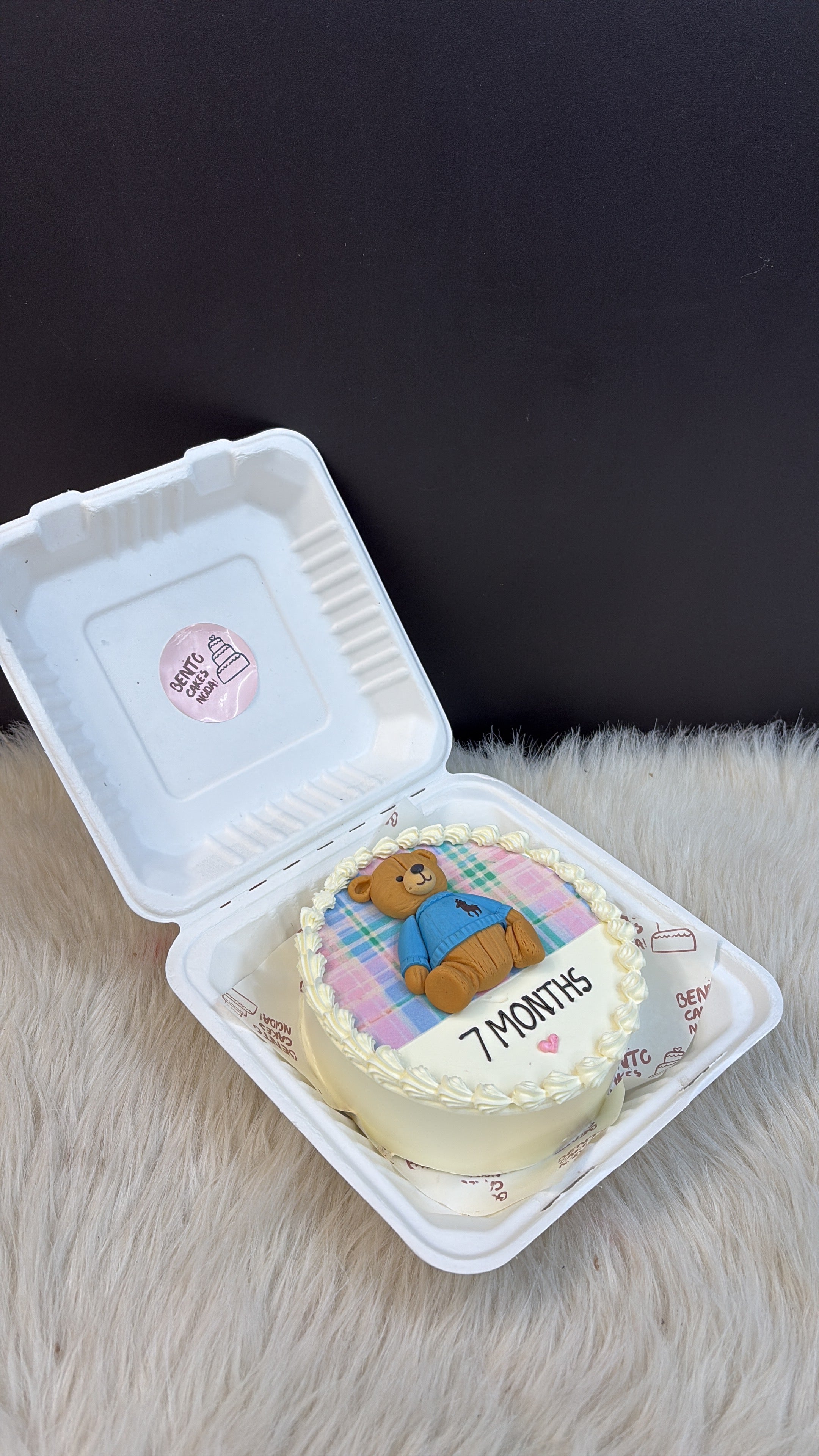 Teddy Bear Bento Cake – 7 Months Celebration
