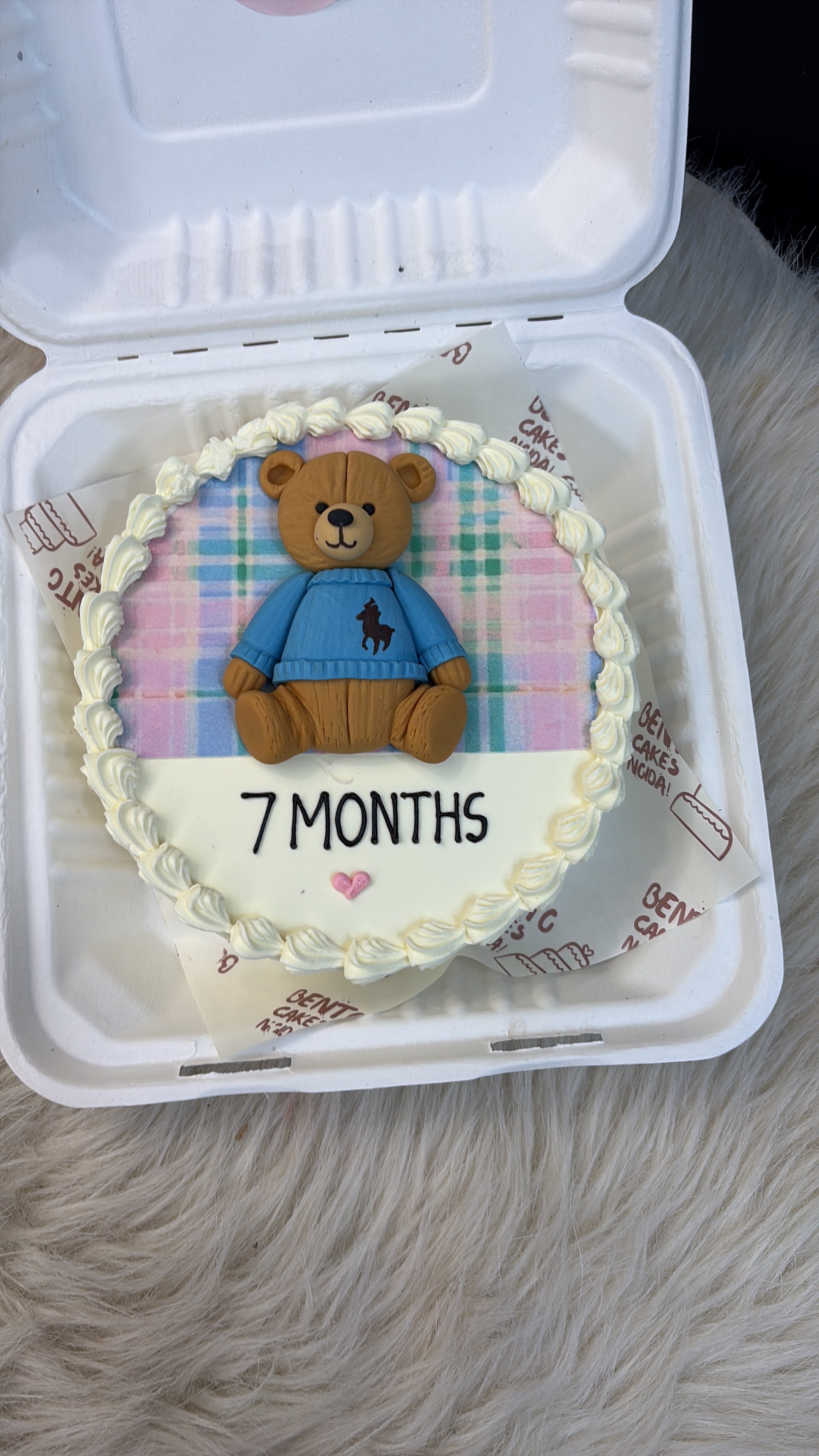 Teddy Bear Bento Cake – 7 Months Celebration