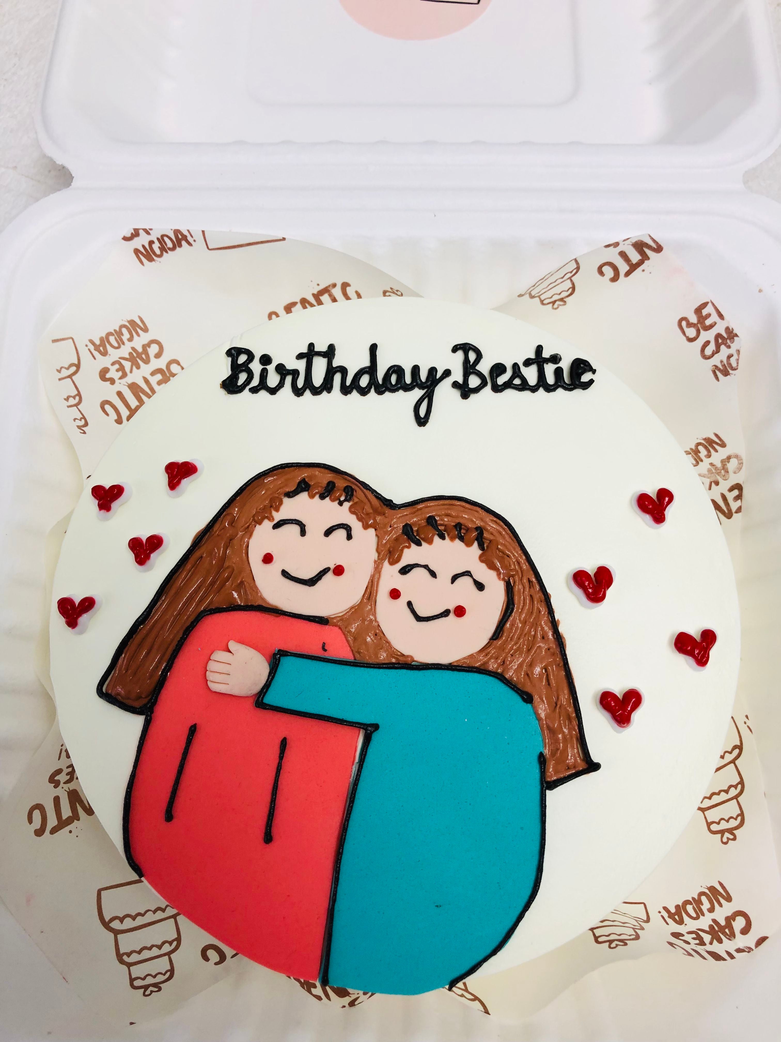 Best Friend Birthday Bento Cake