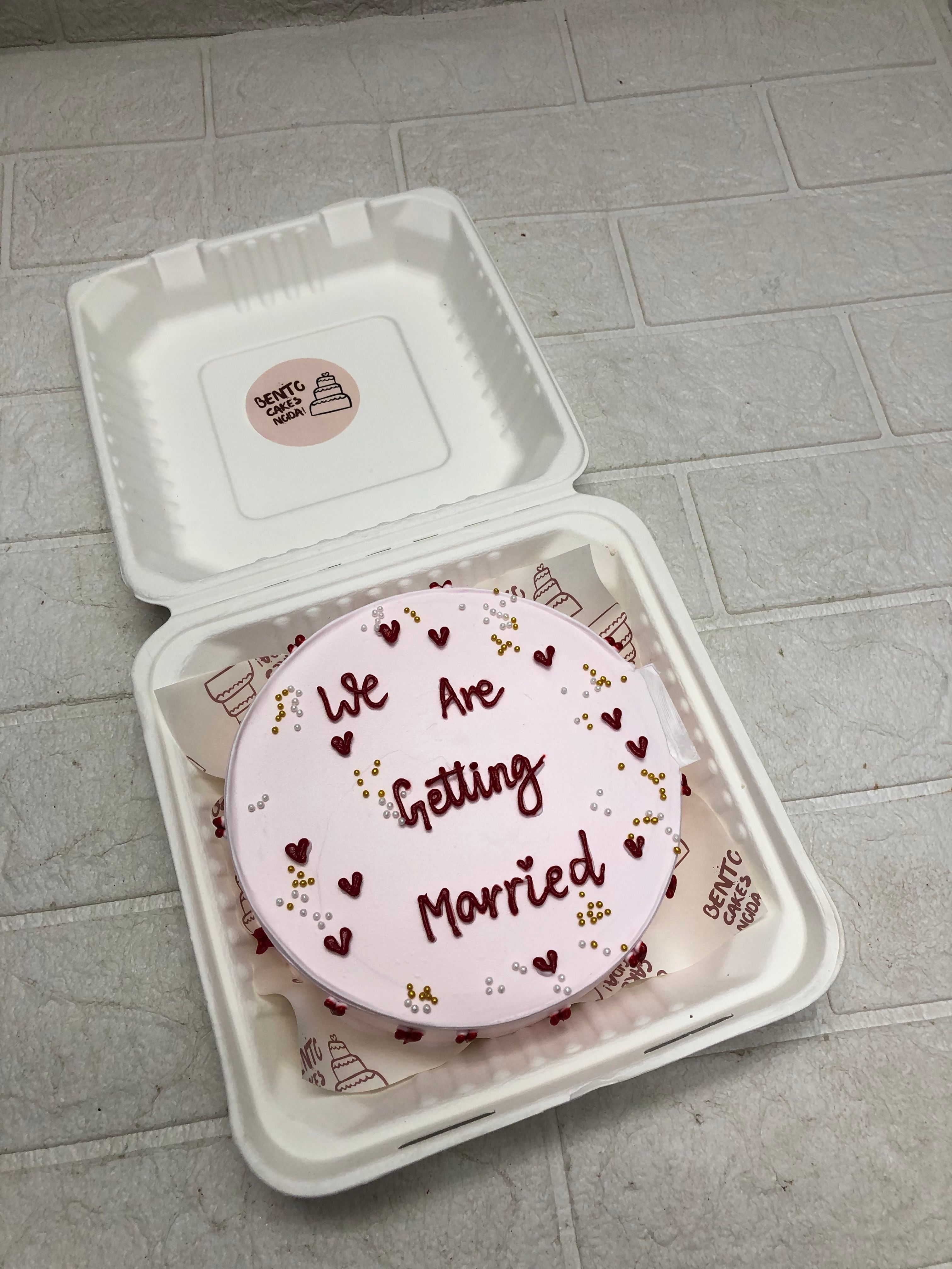 Pink Heart Bento Cake