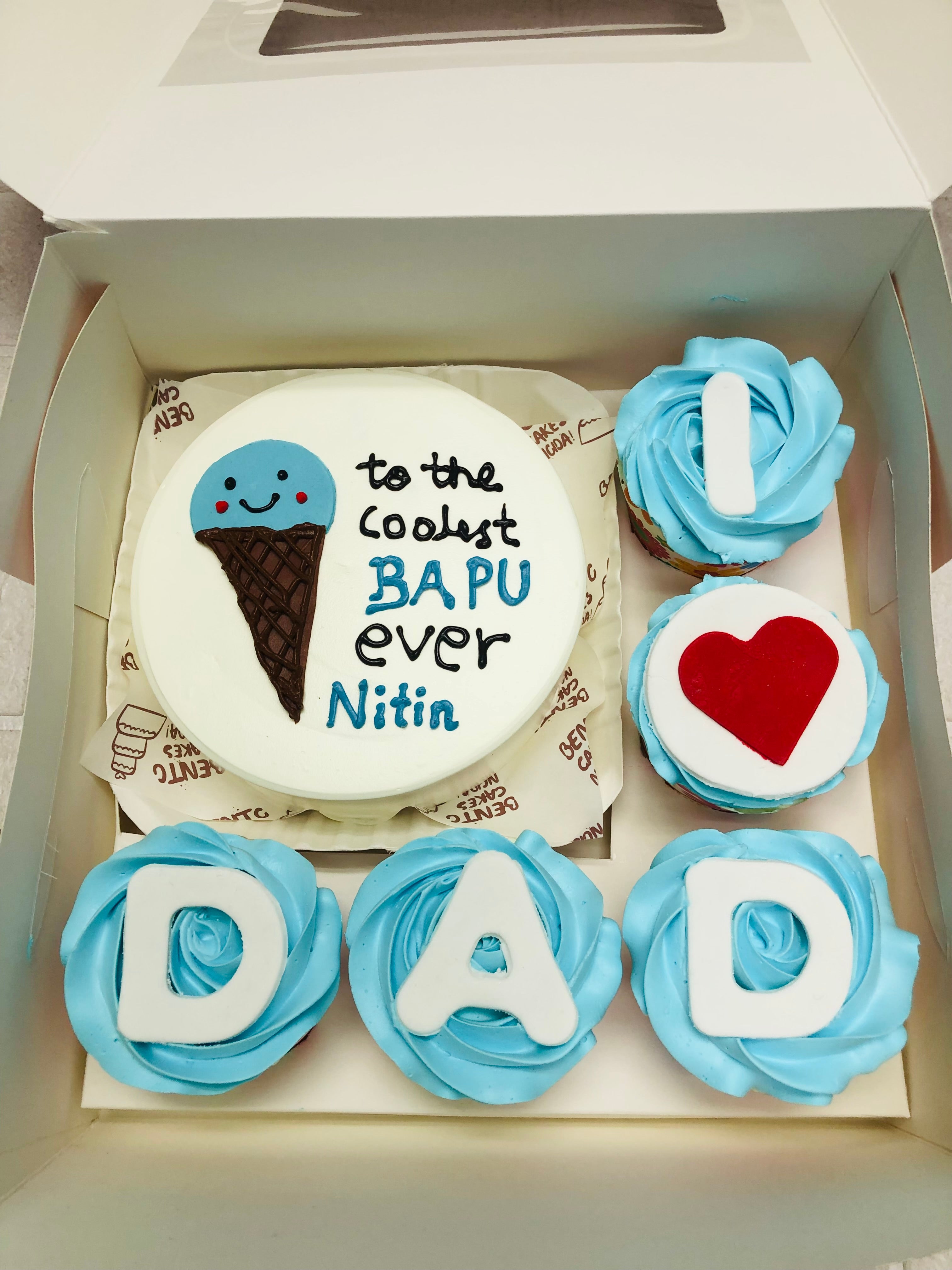 Coolest Dad Bento Cake Set – Father’s Day Special