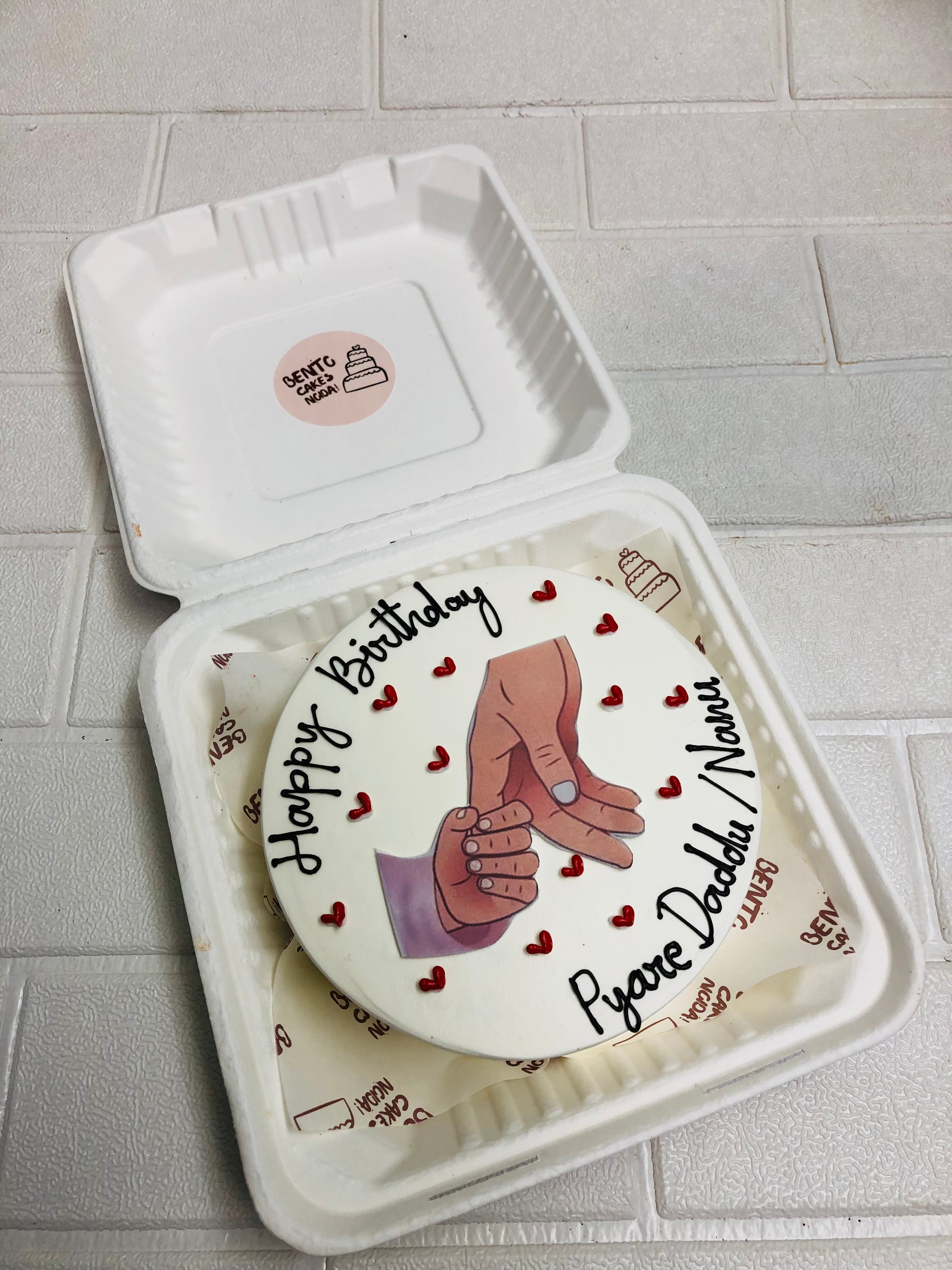 Grandfather Birthday Bento Cake
