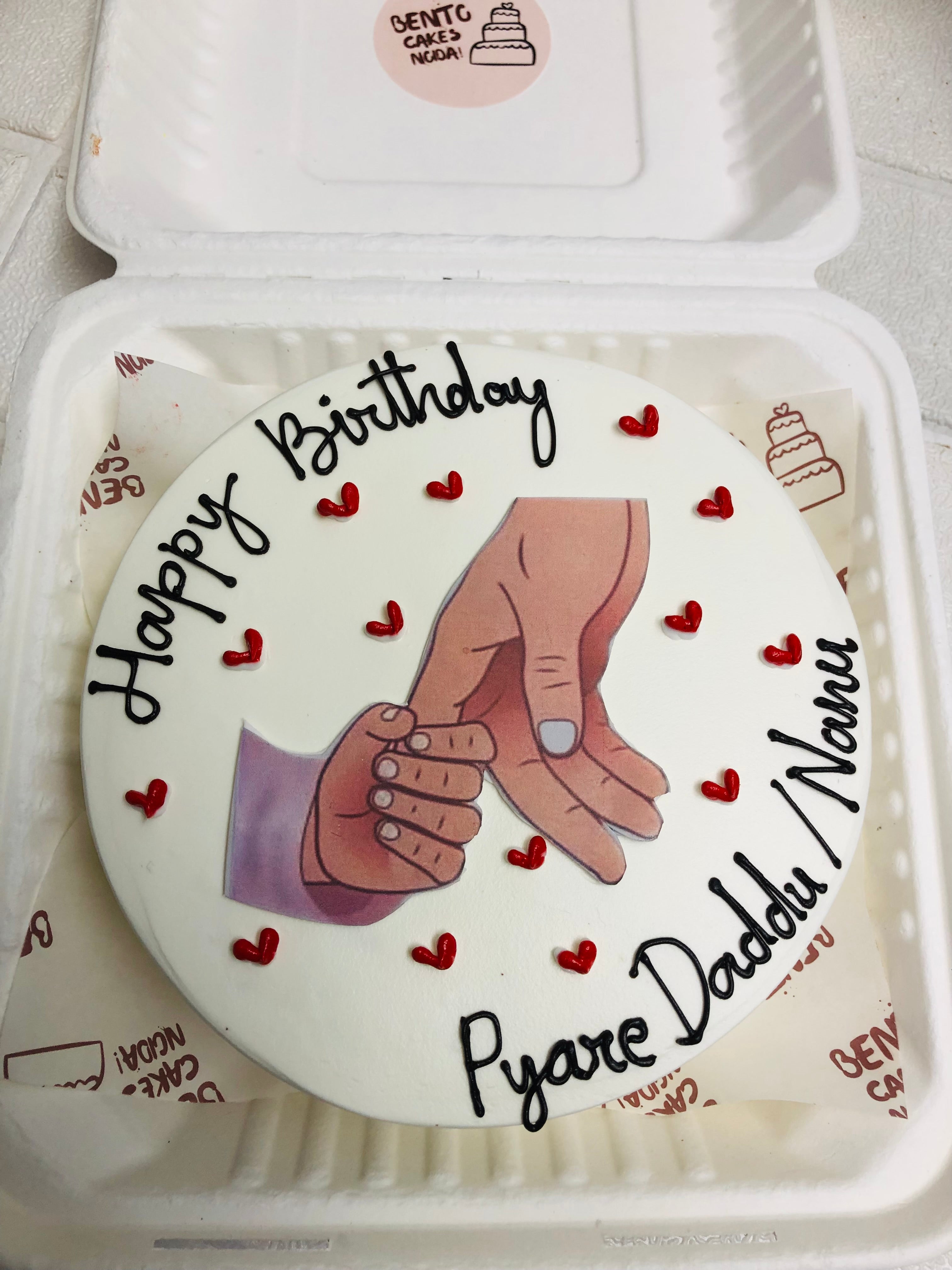 Grandfather Birthday Bento Cake