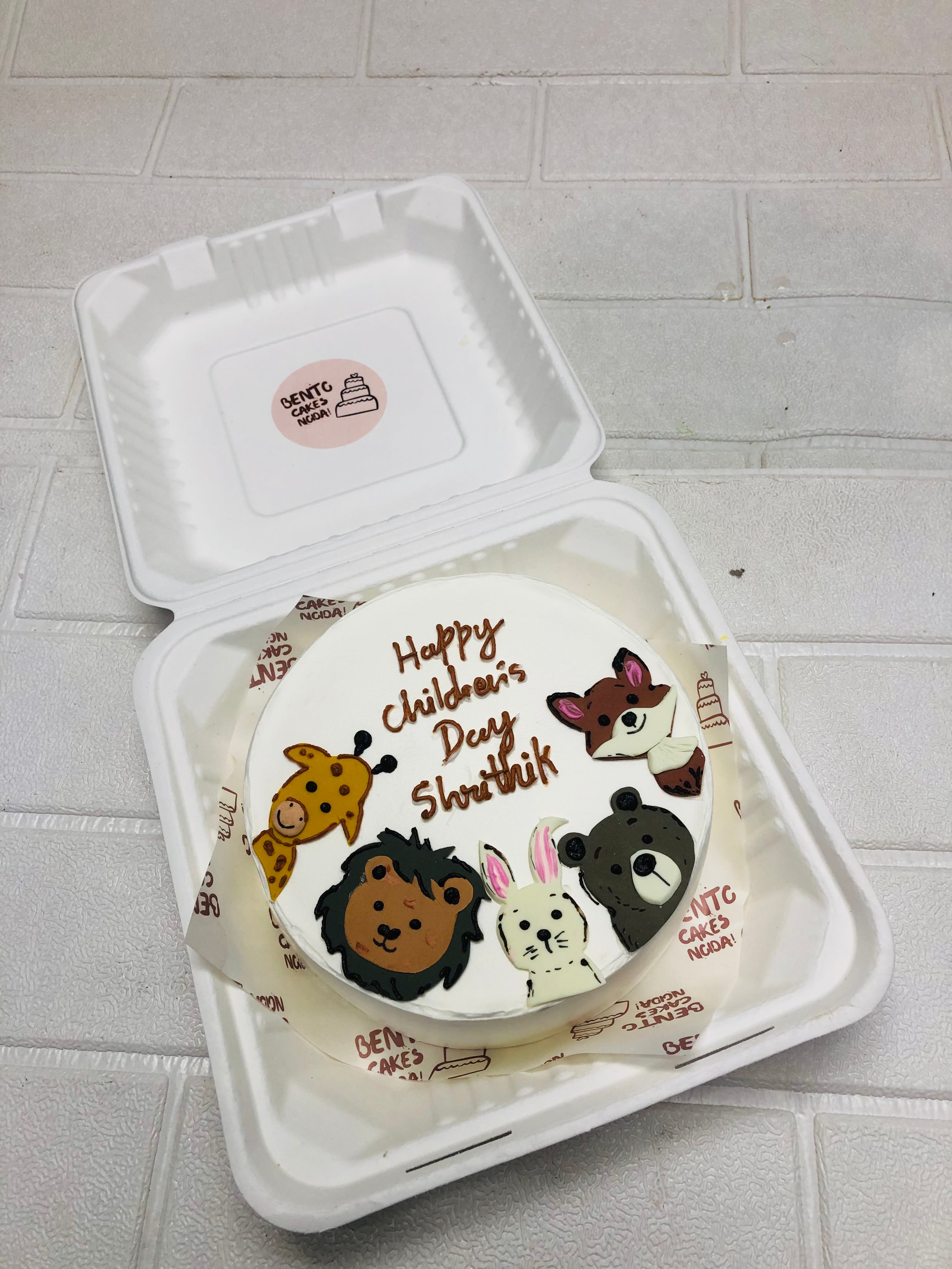 Children’s Day Animal Bento Cake
