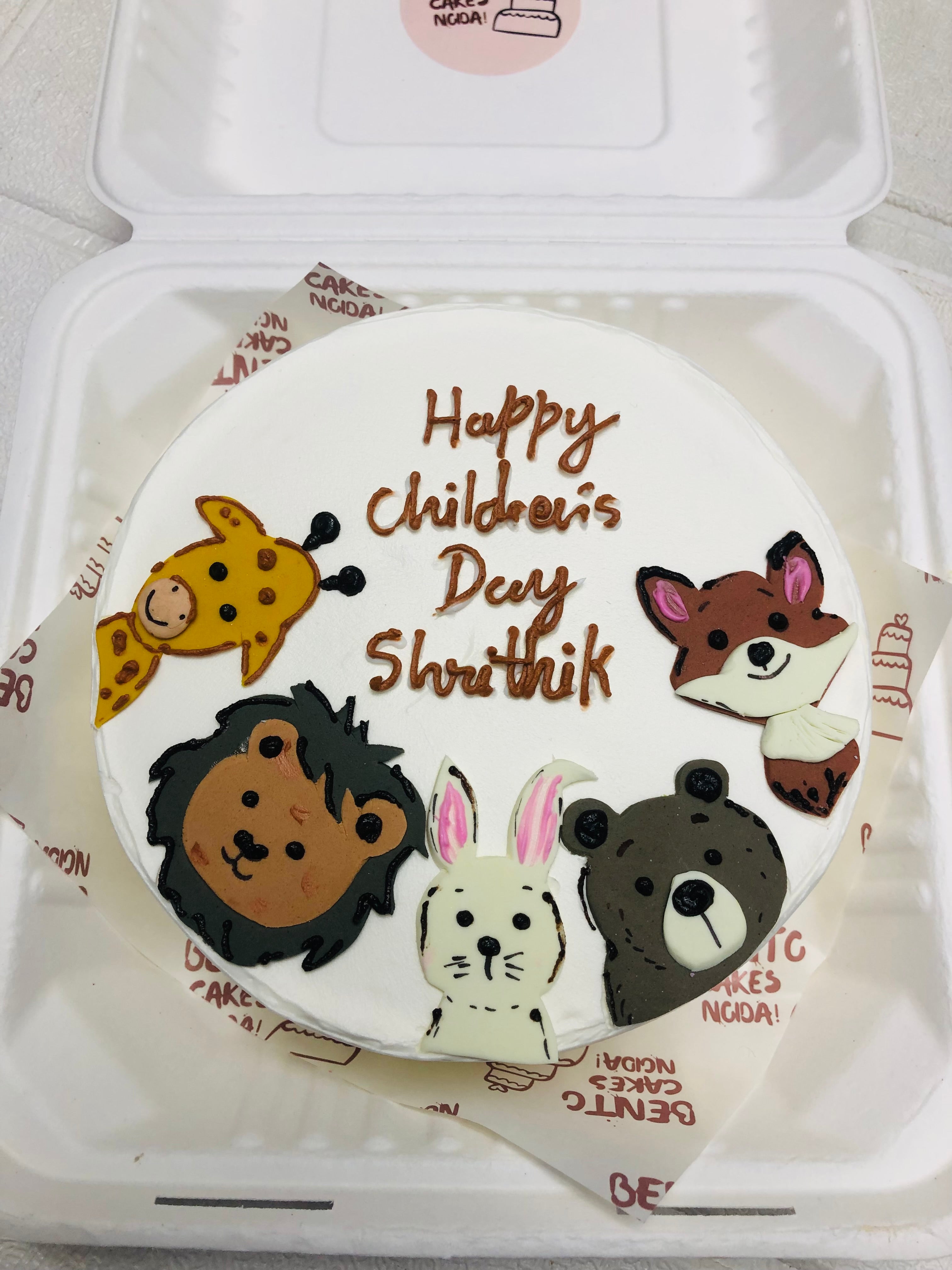 Children’s Day Animal Bento Cake
