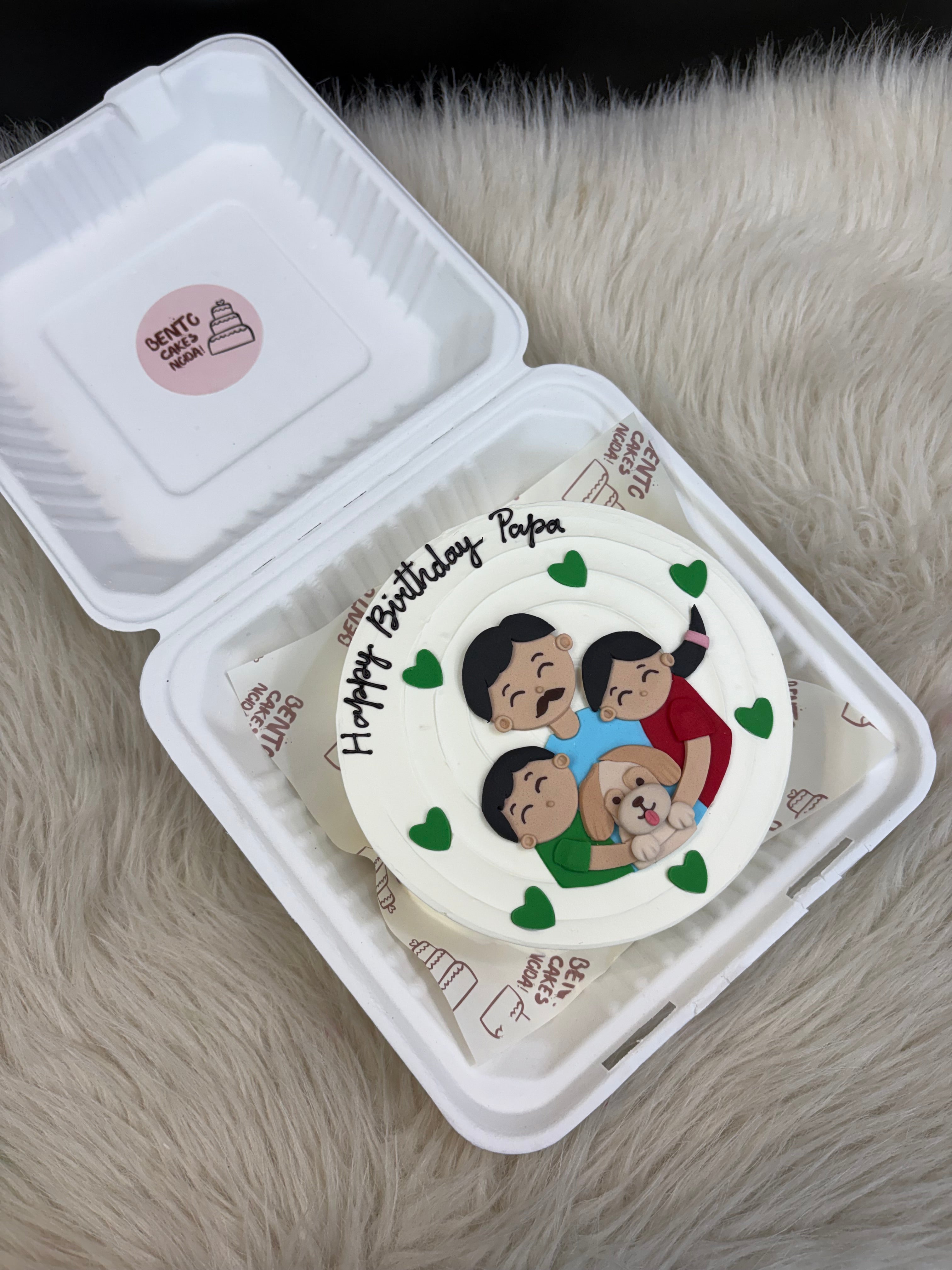Family Bento Birthday Cake – Papa’s Birthday Design