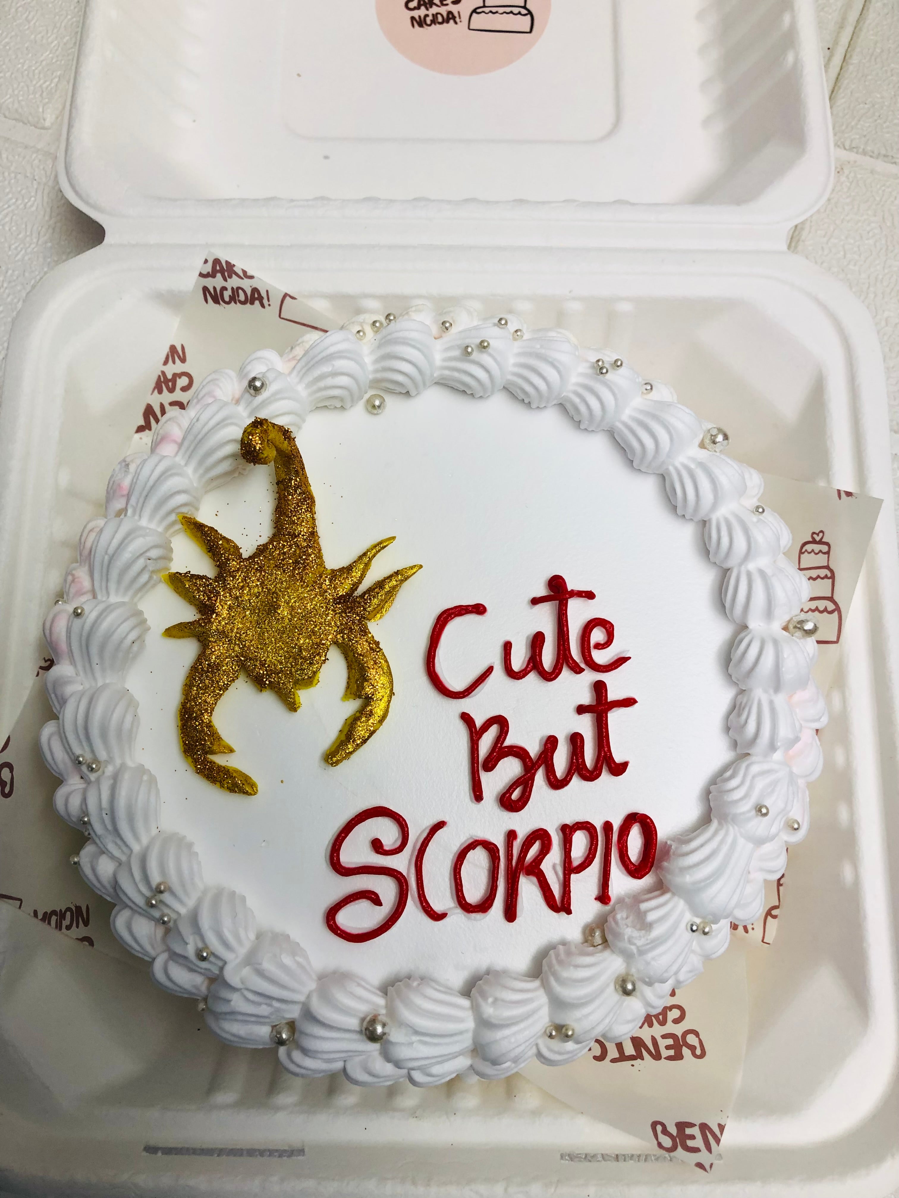 Scorpio Zodiac Bento Cake