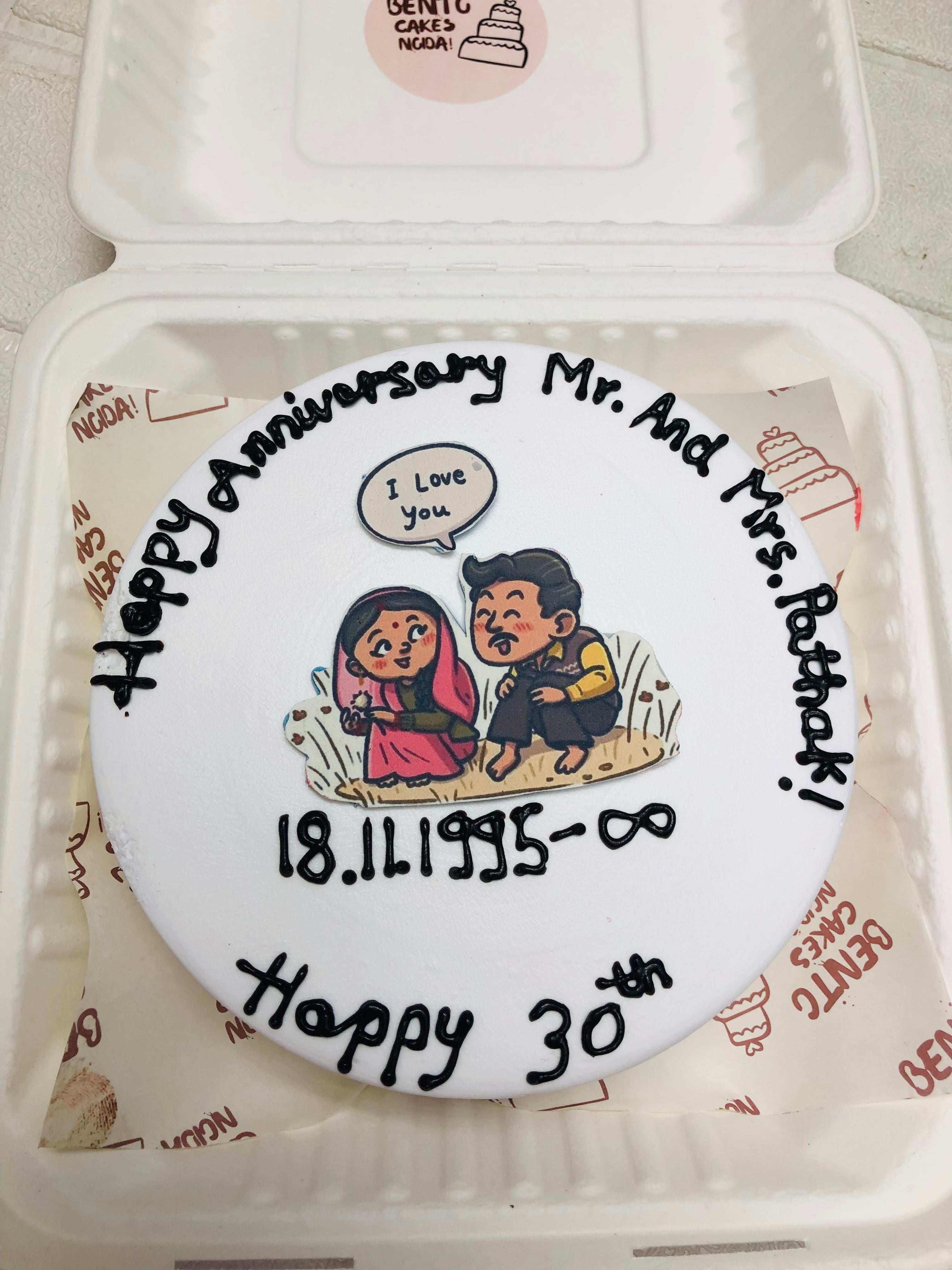 Eternal Love 30th Anniversary Cake