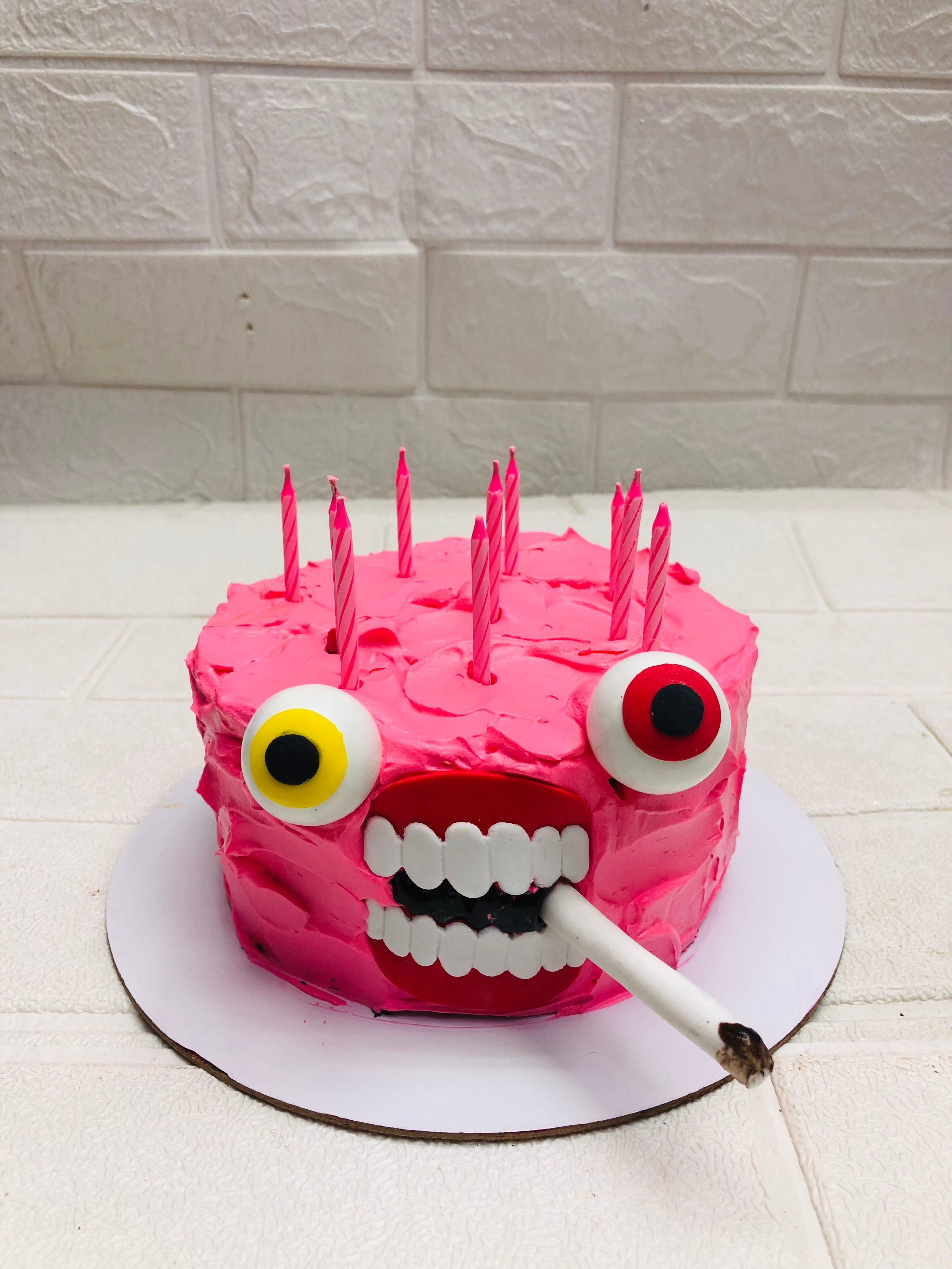 Quirky Face Party Cake
