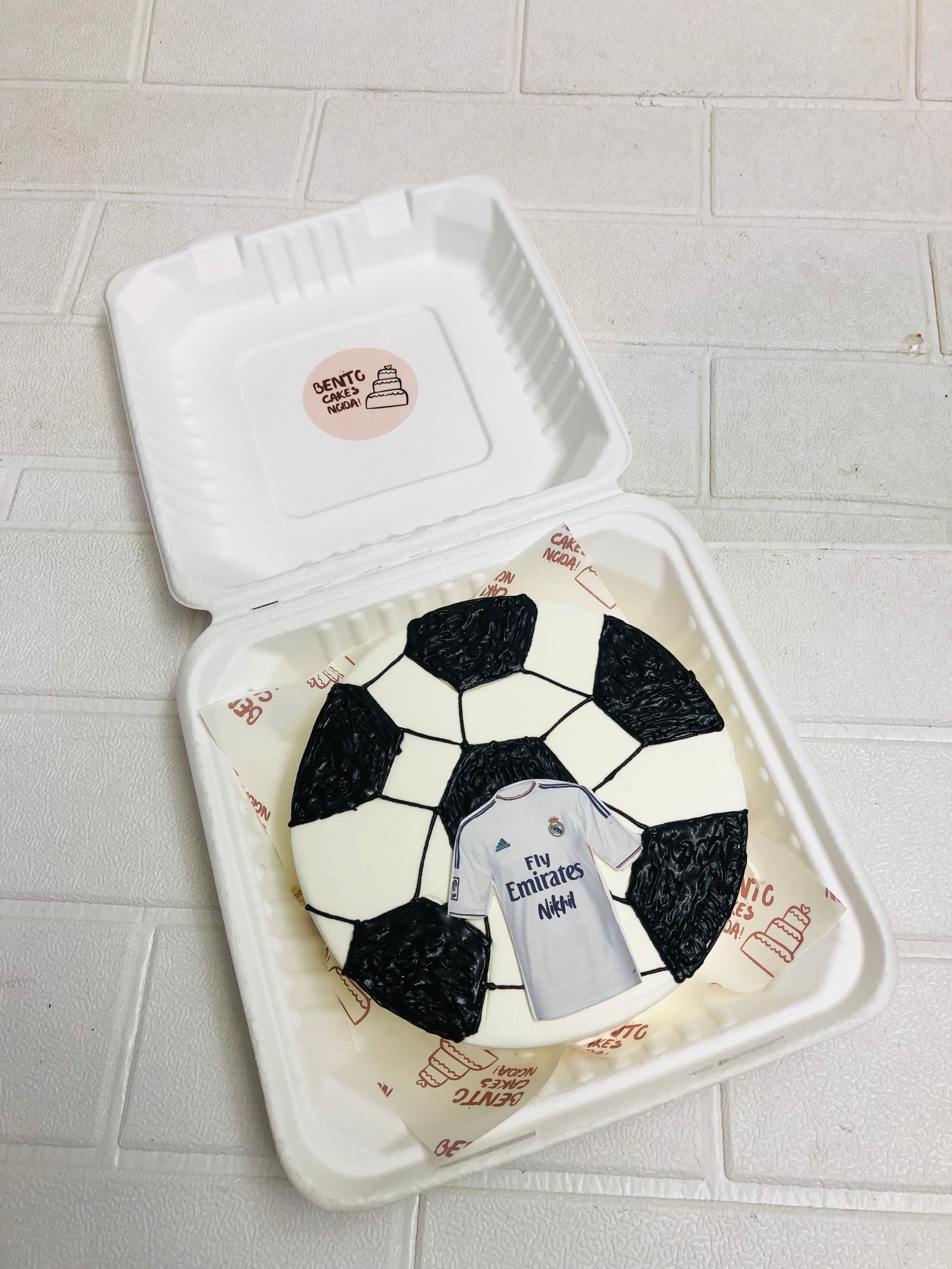 Football Bento Cake – Real Madrid Jersey Special