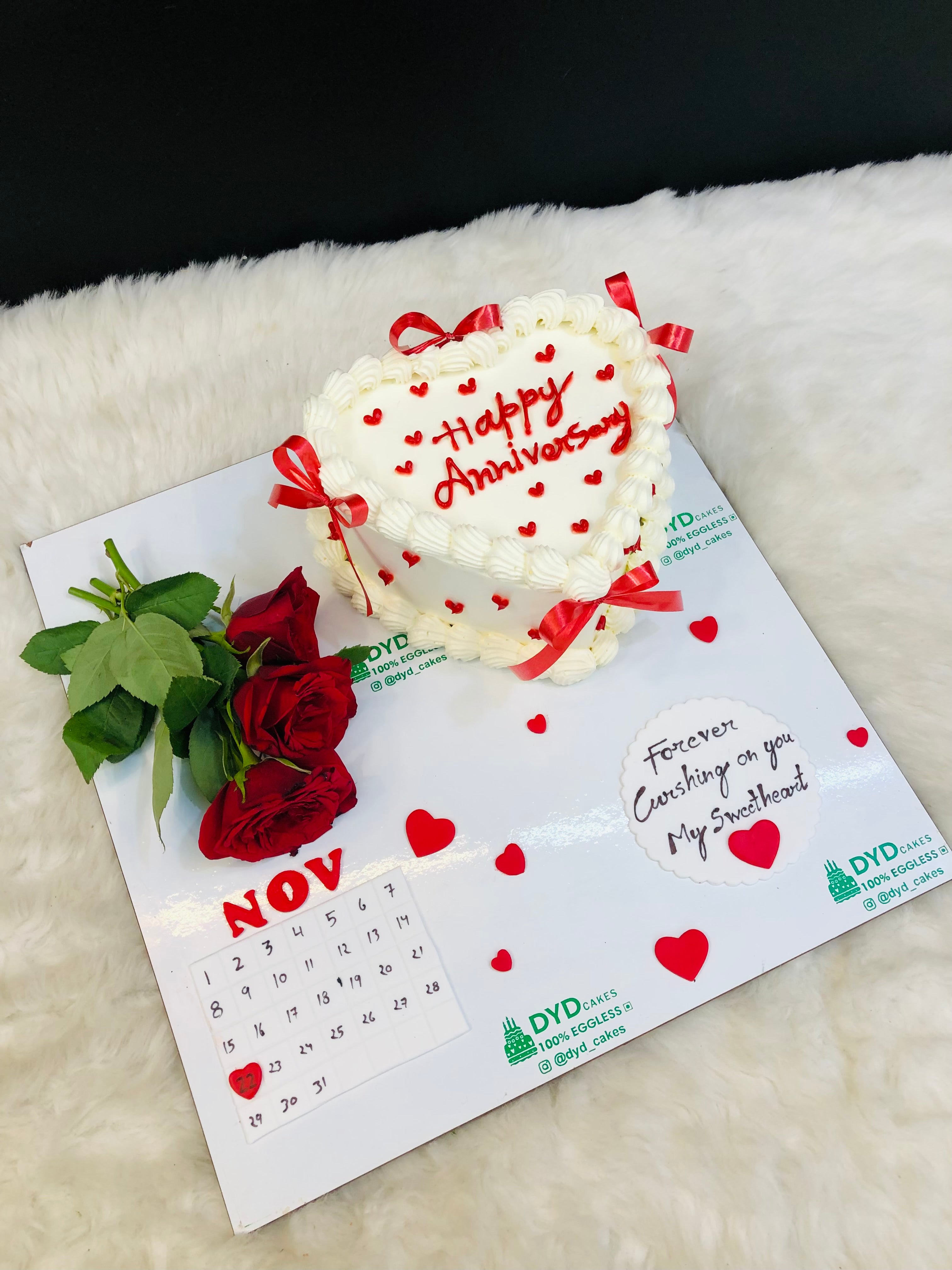 Heart Anniversary Cake – Forever Crushing Special