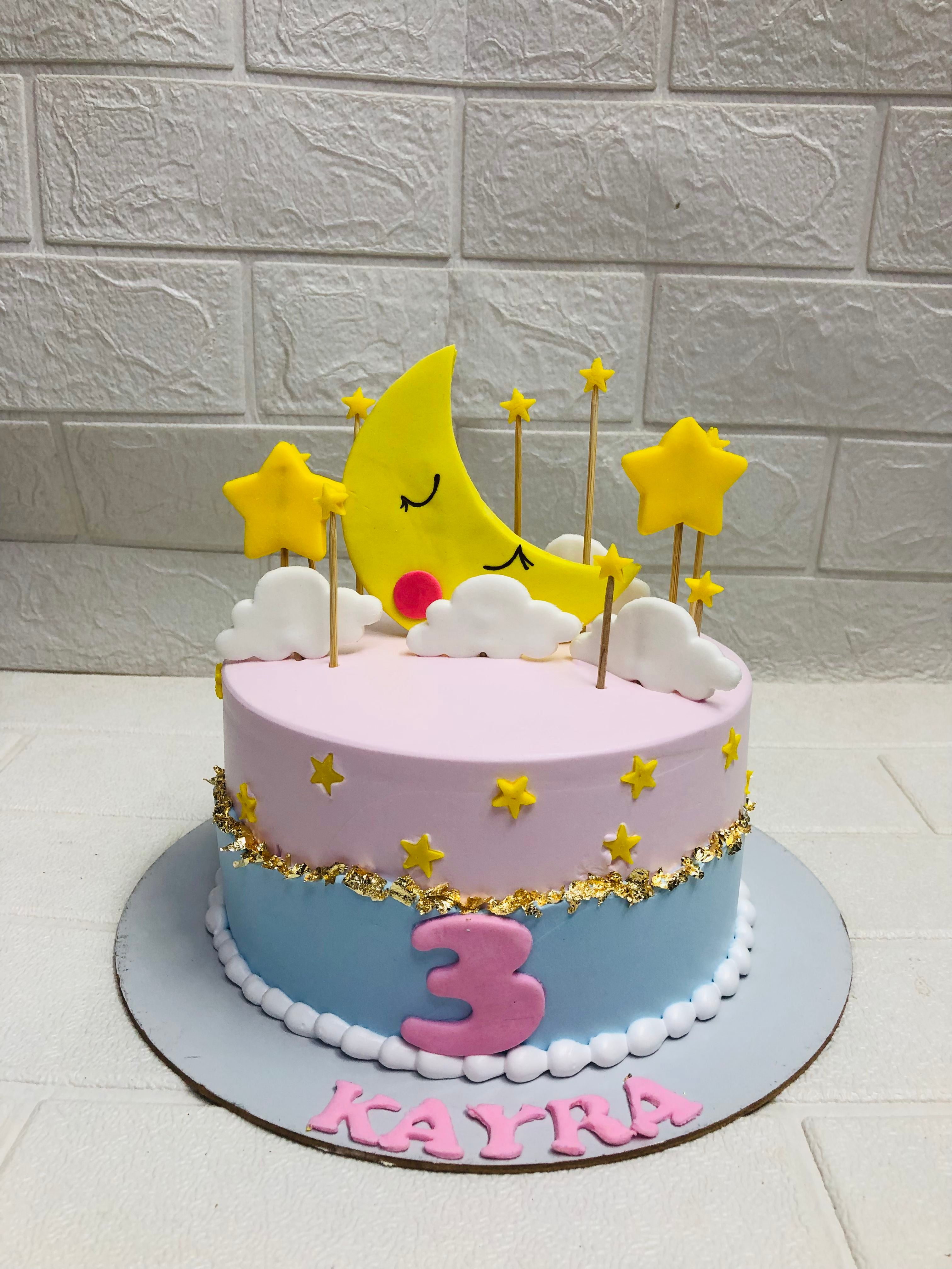 Kayra’s Moon & Stars Birthday Cake