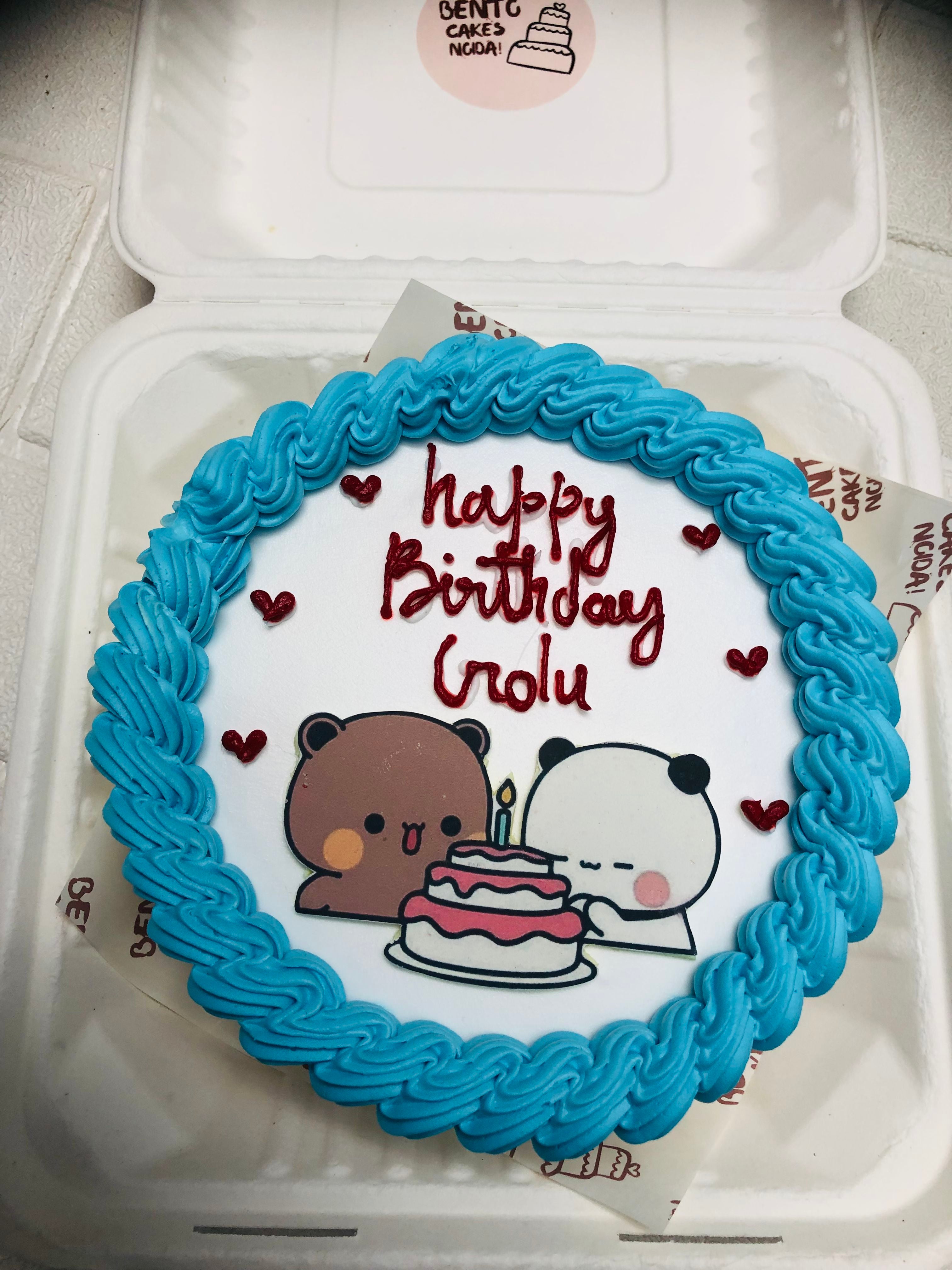 Golu’s Cute Bears Birthday Bento Cake