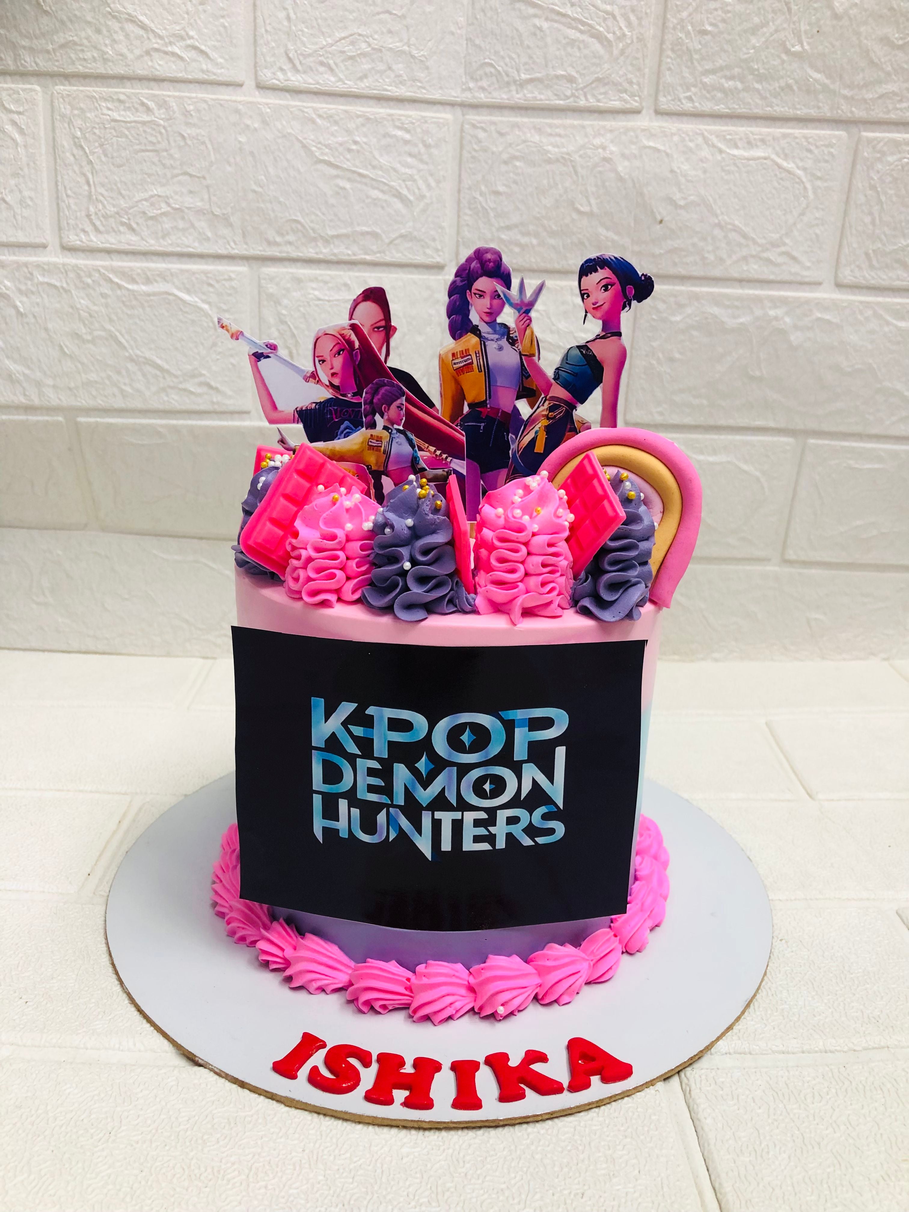 K‑Pop Demon Hunters Birthday Cake
