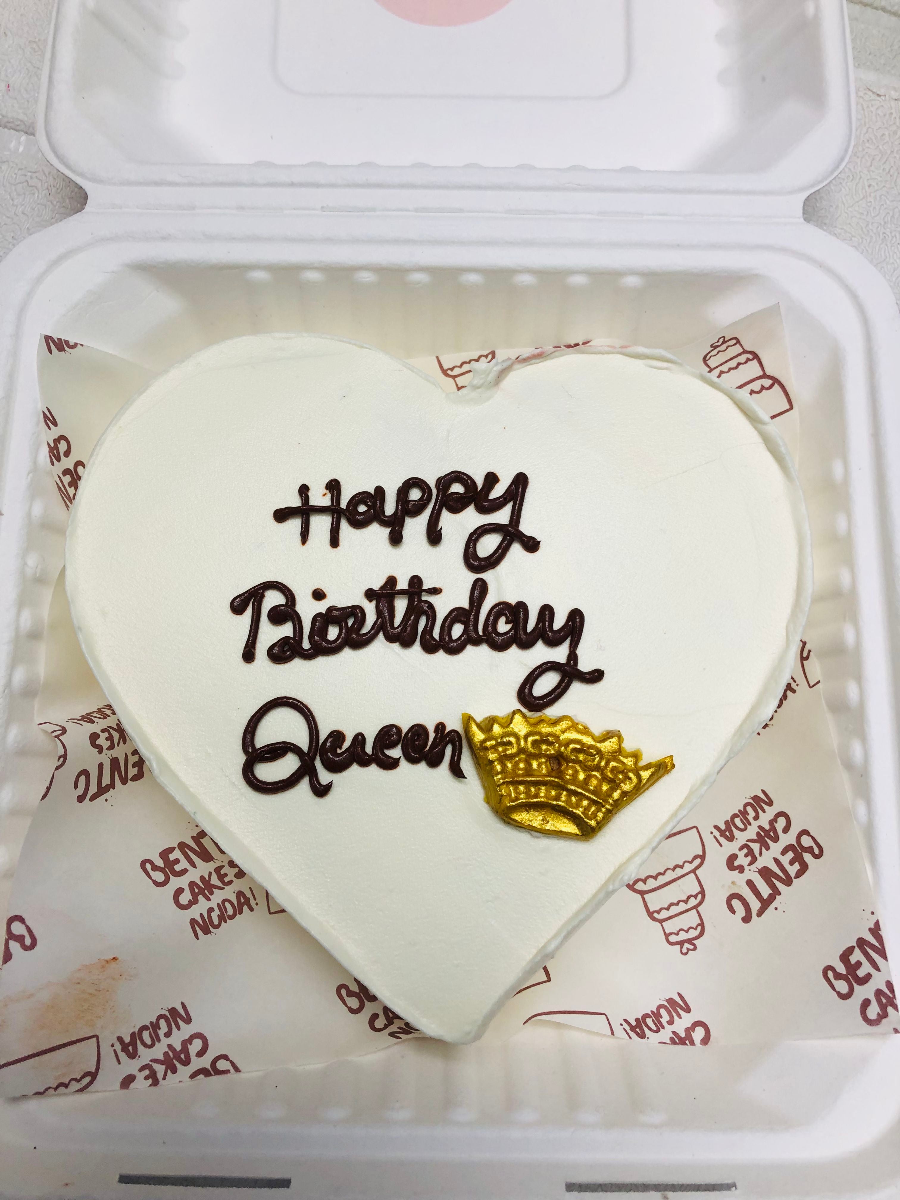 Queen’s Heart Crown Birthday Bento Cake