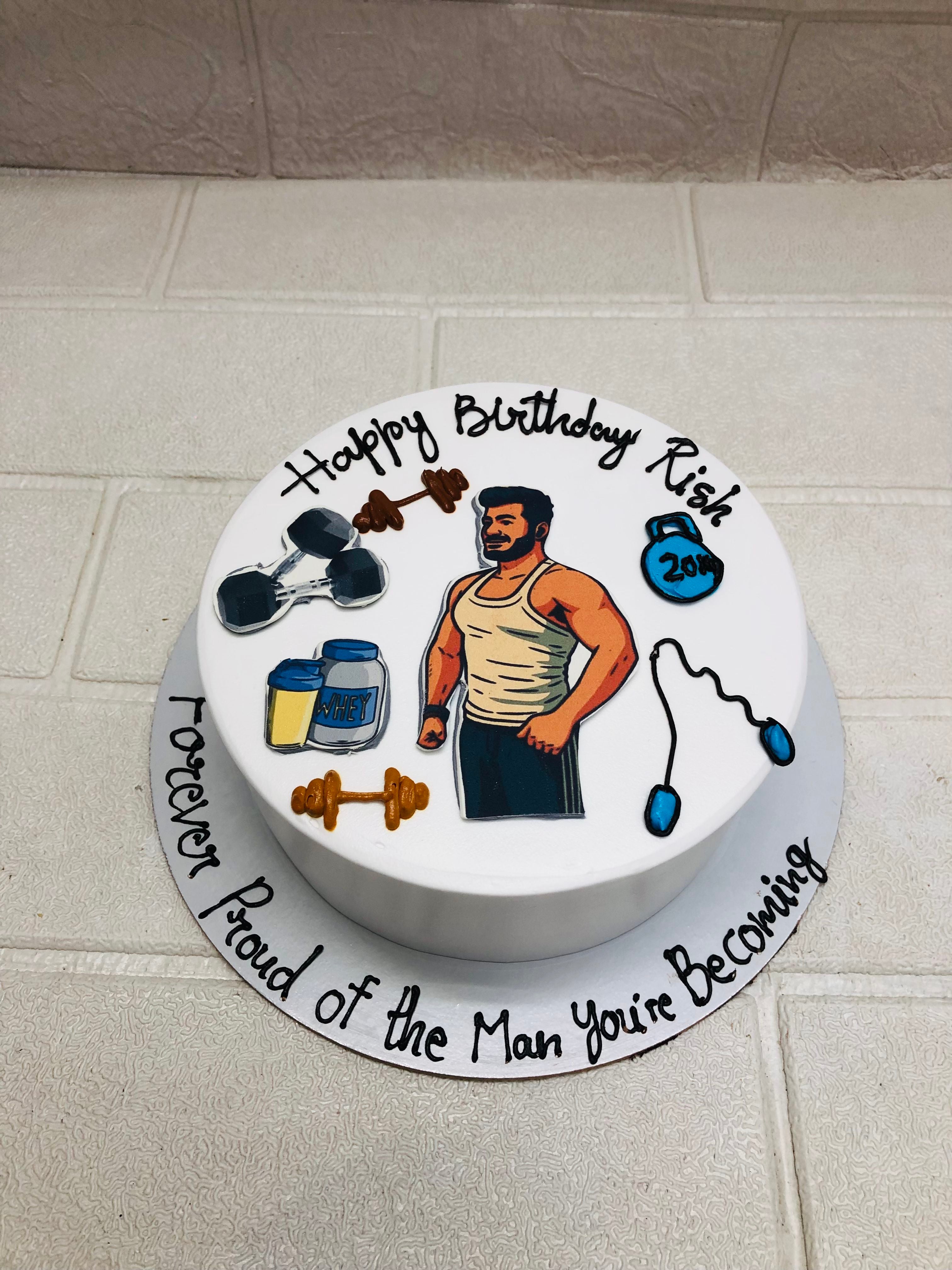 Fitness Birthday Gym Cake