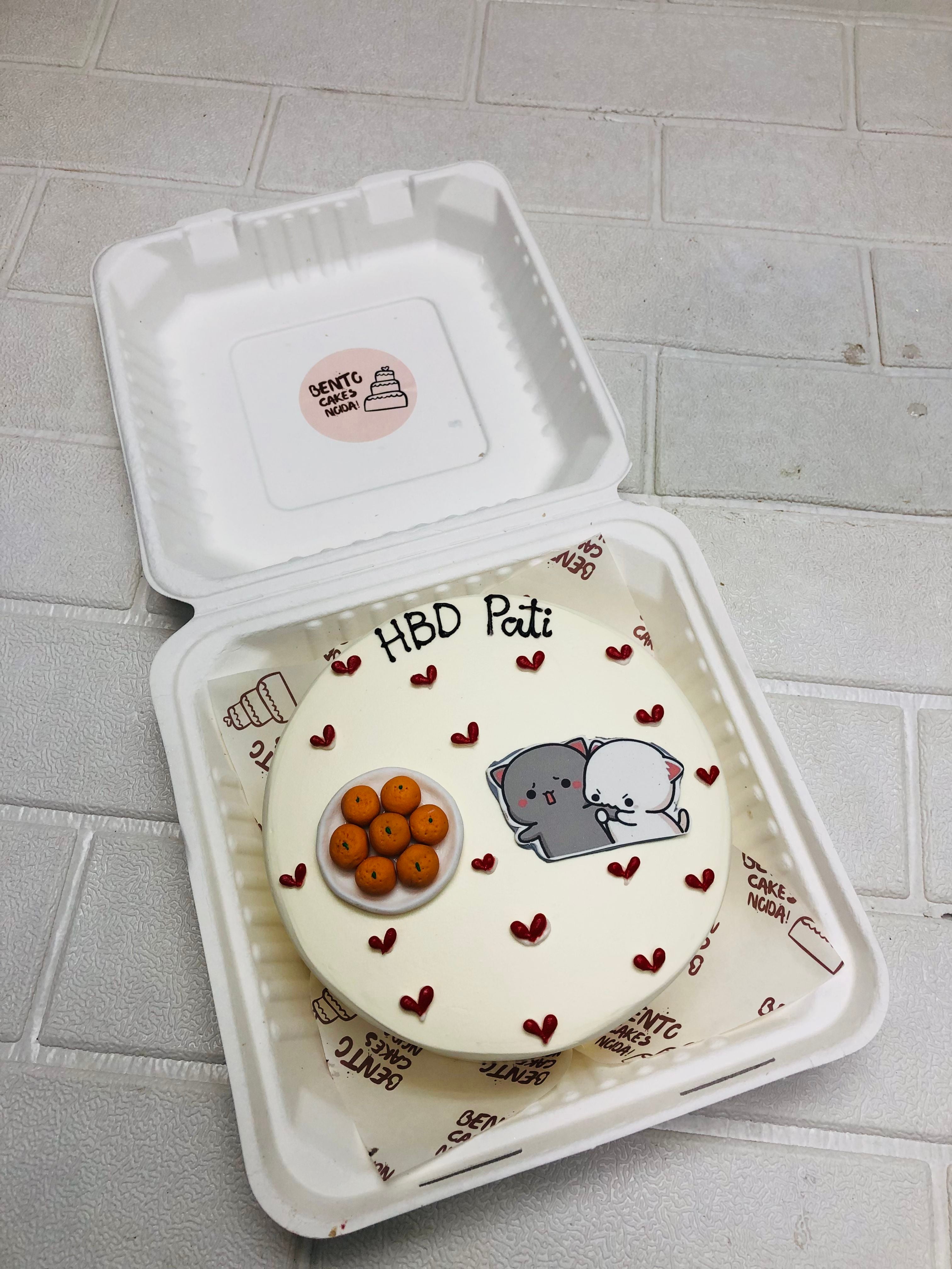 Husband bubu dudu Birthday Bento Cake
