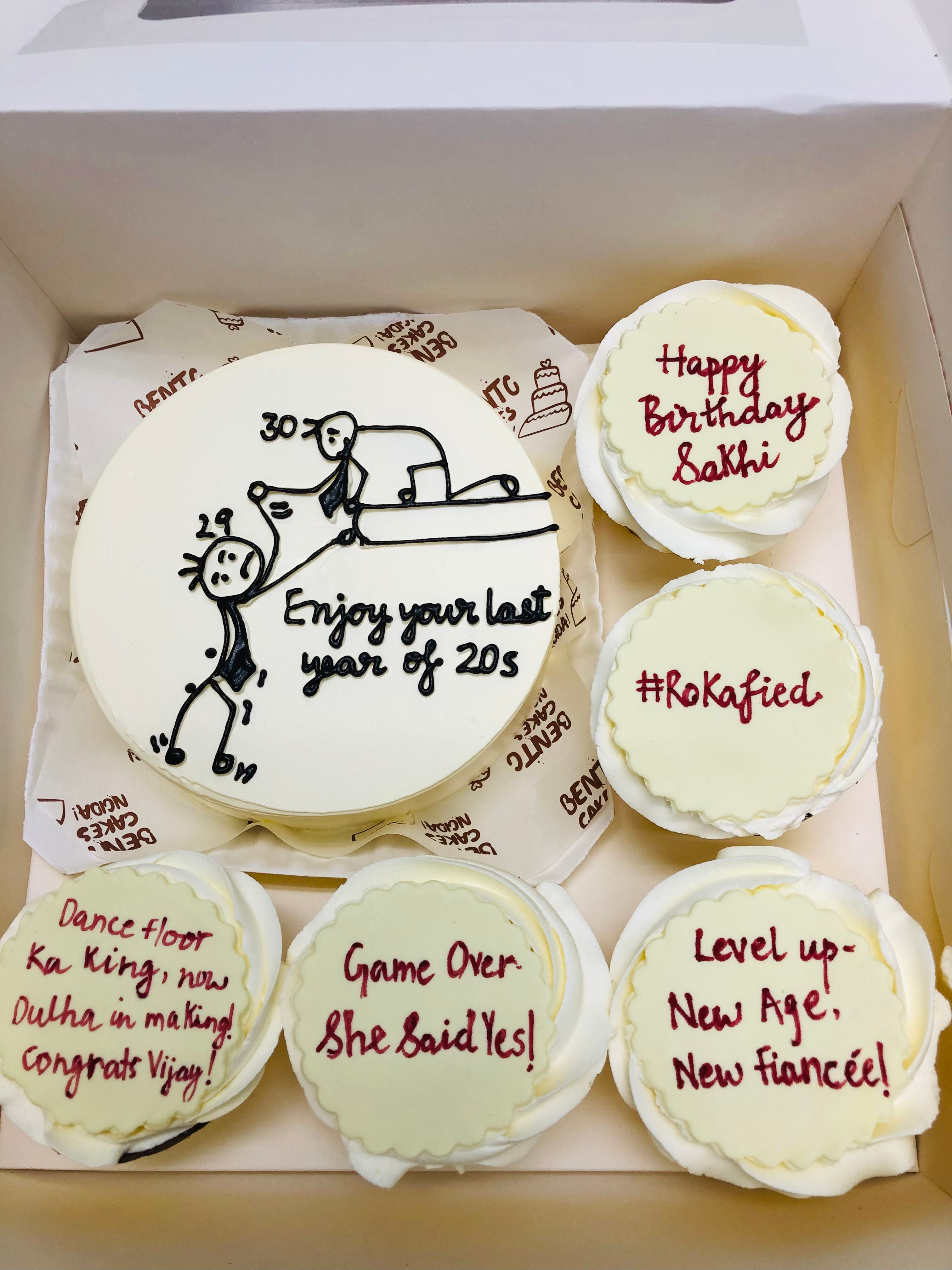 Birthday & Engagement Cake combo