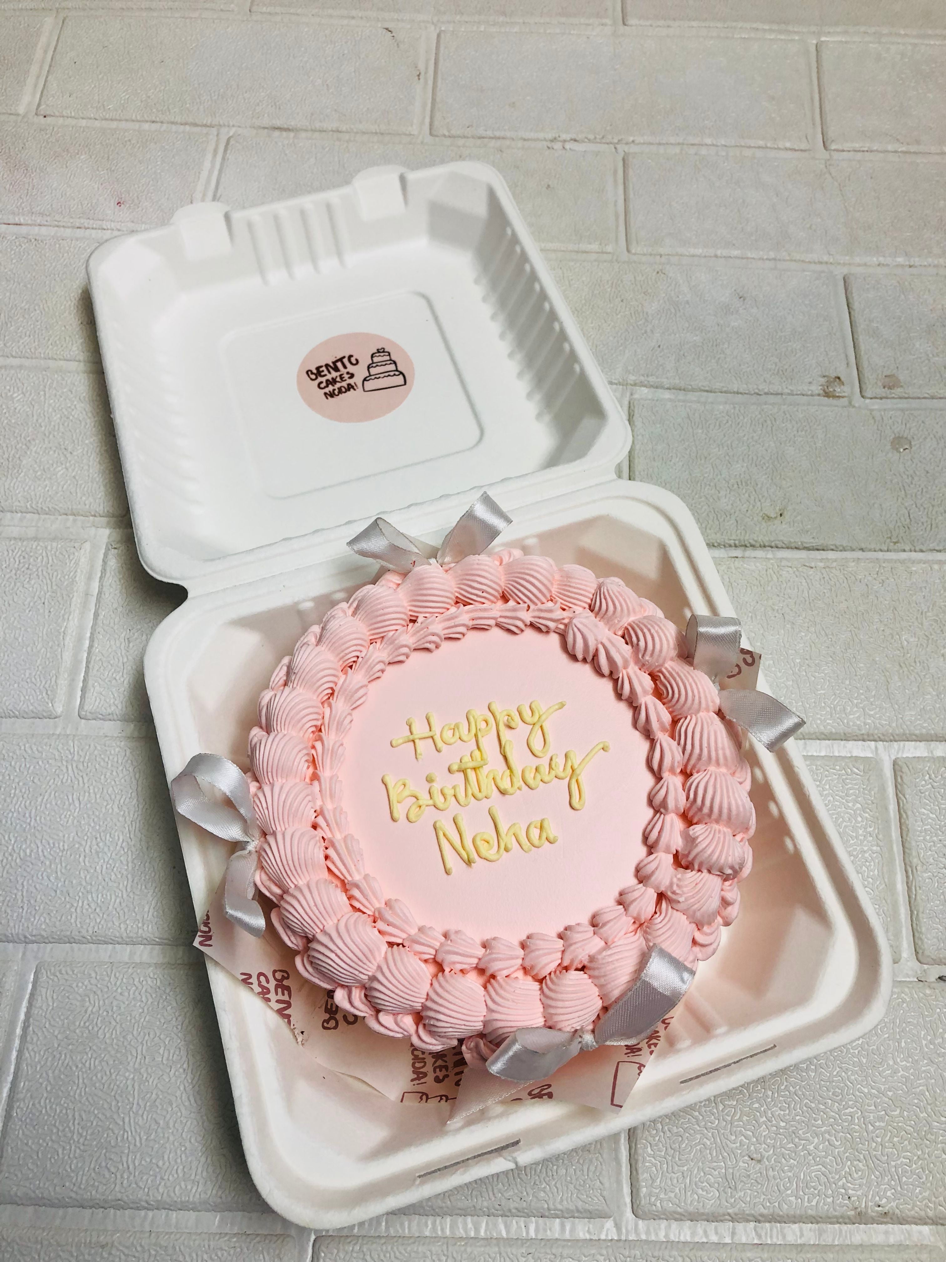 Pink Bow Birthday Cake