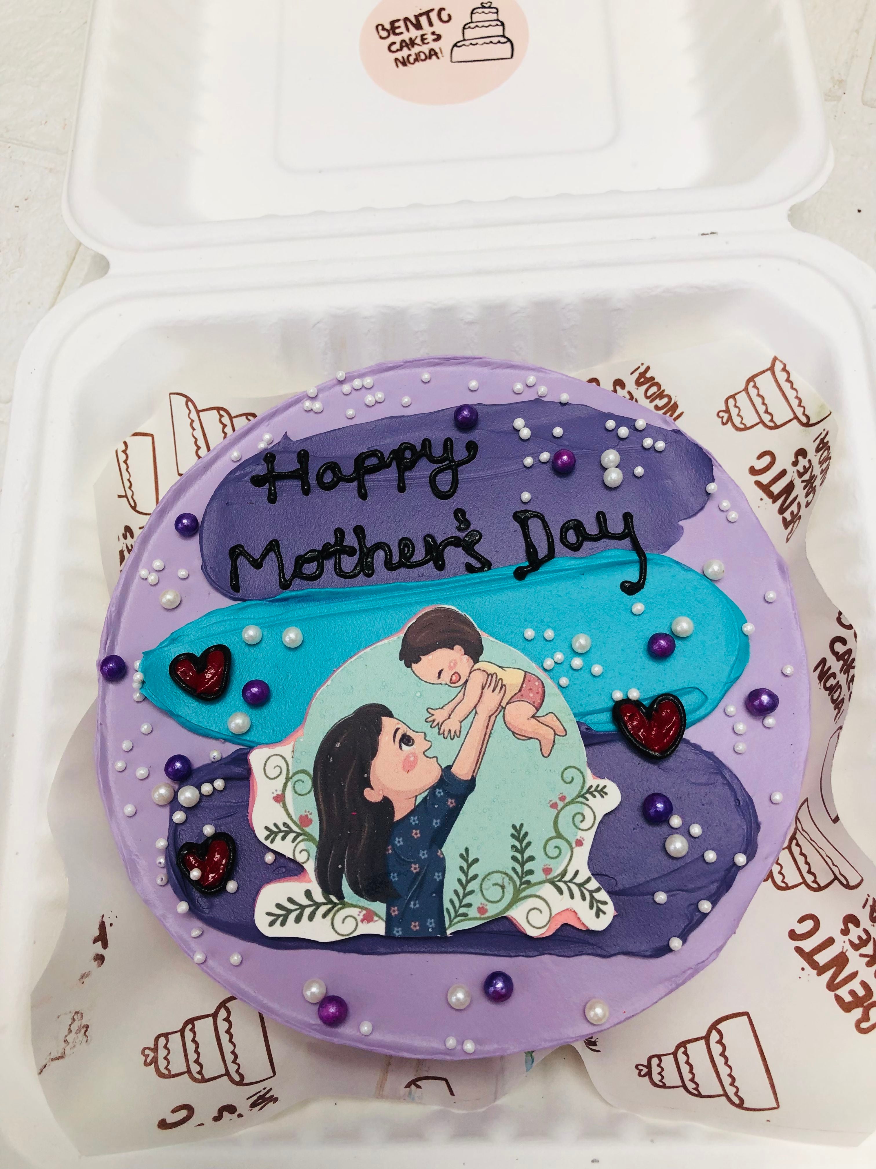 Purple Mother’s Day Bento Cake