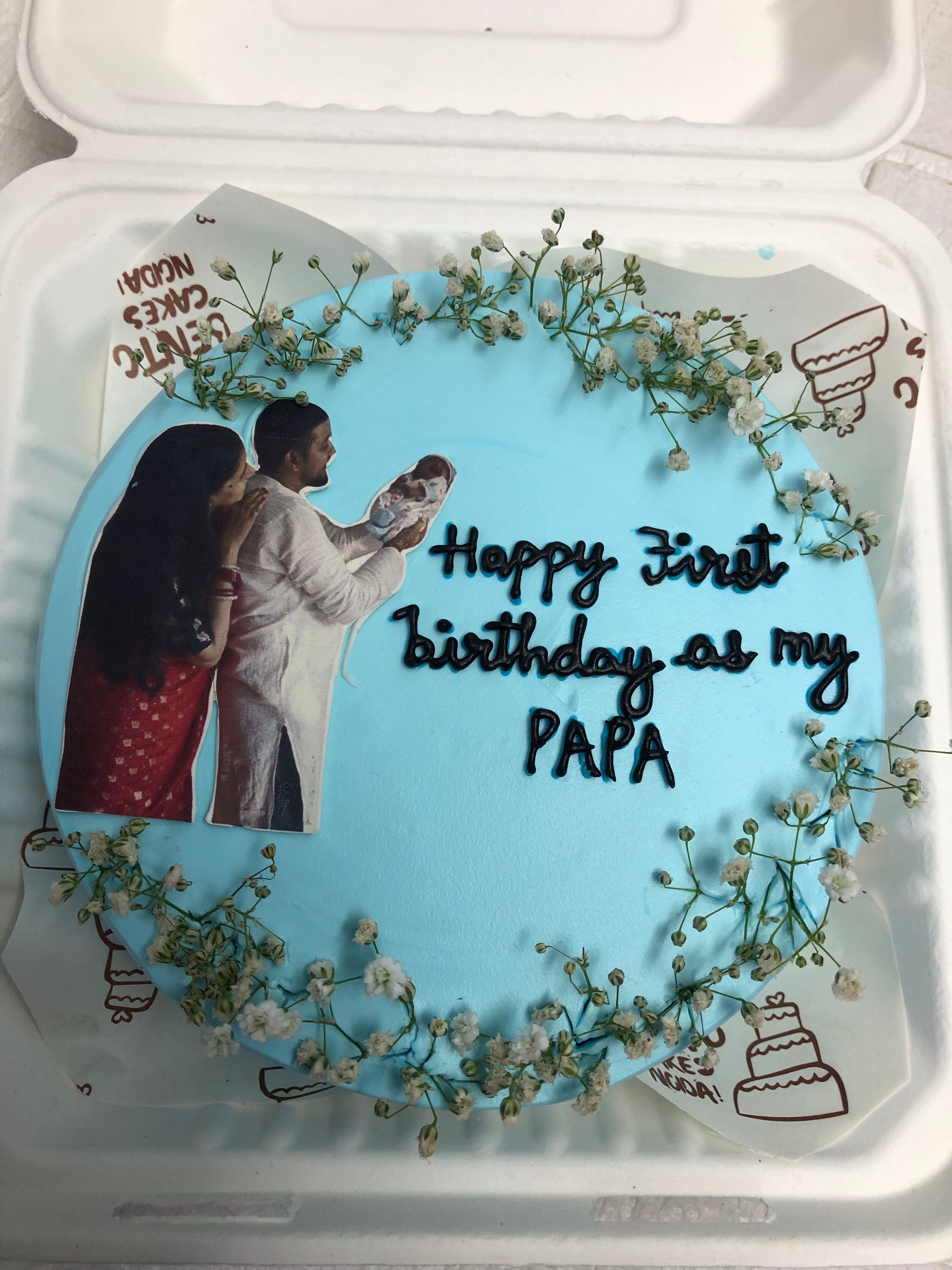 Papa’s First Birthday Bento Cake