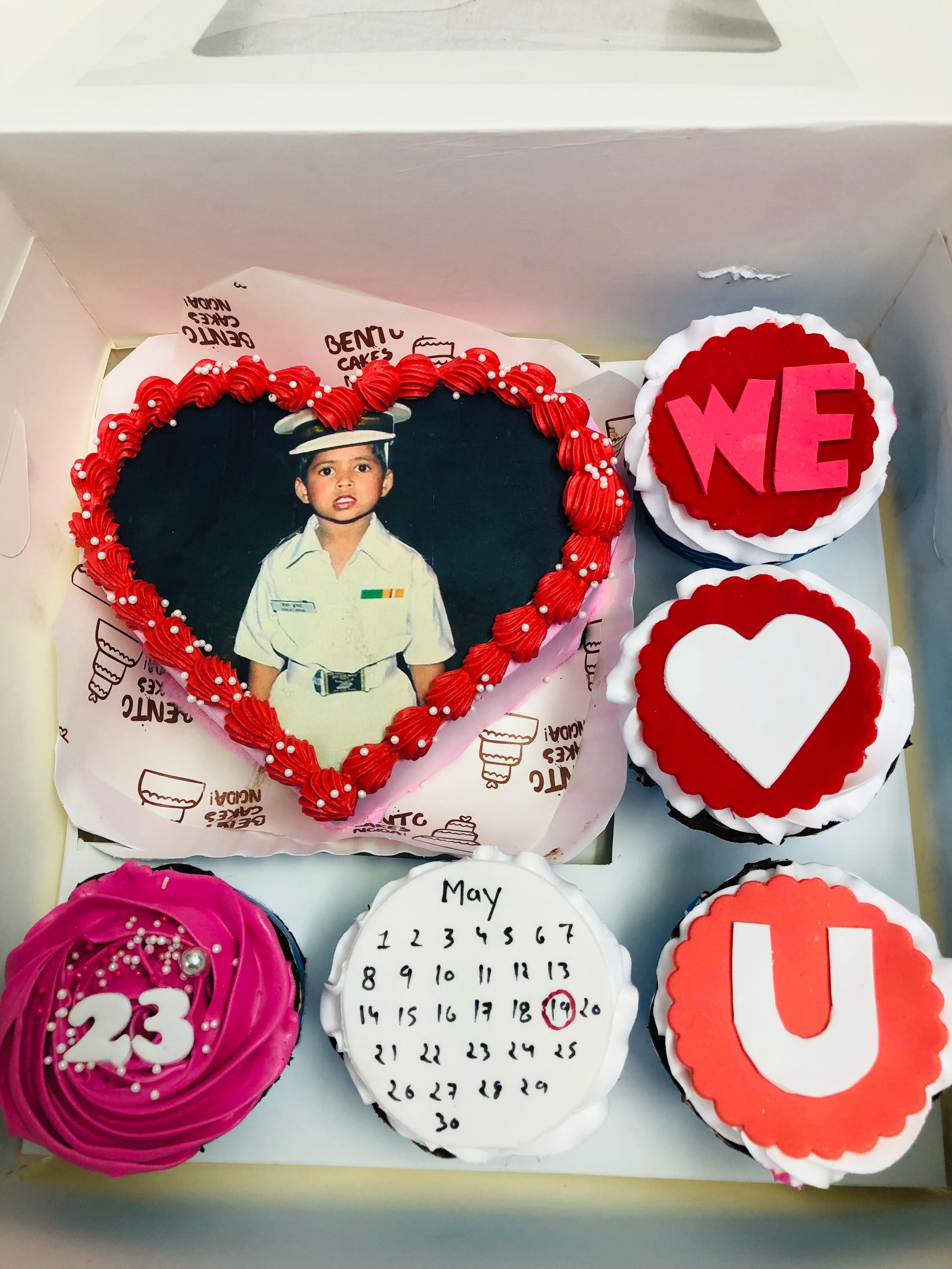 Heart-Shaped combo Cake