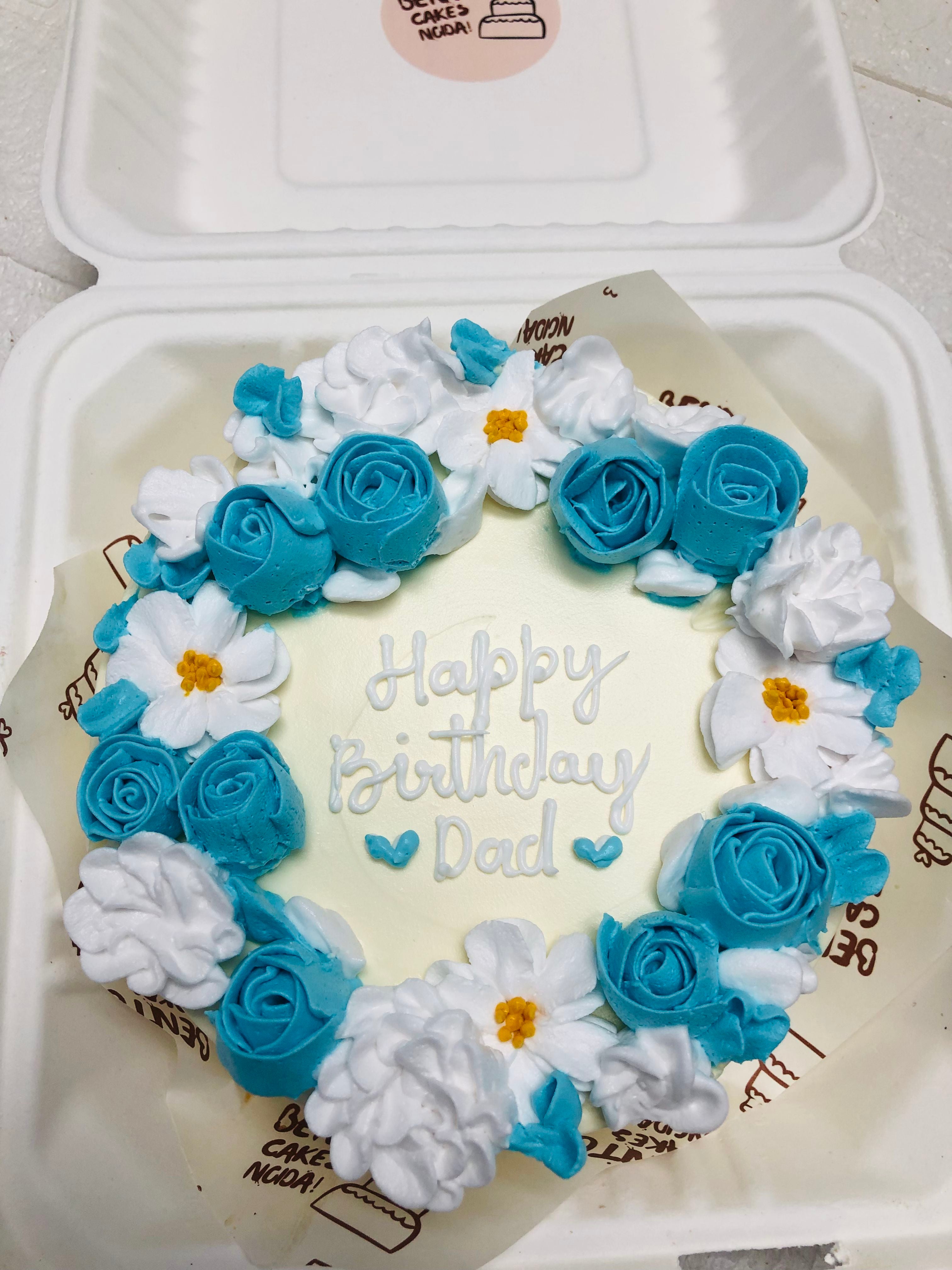 aesthetic Dad Birthday Bento Cake