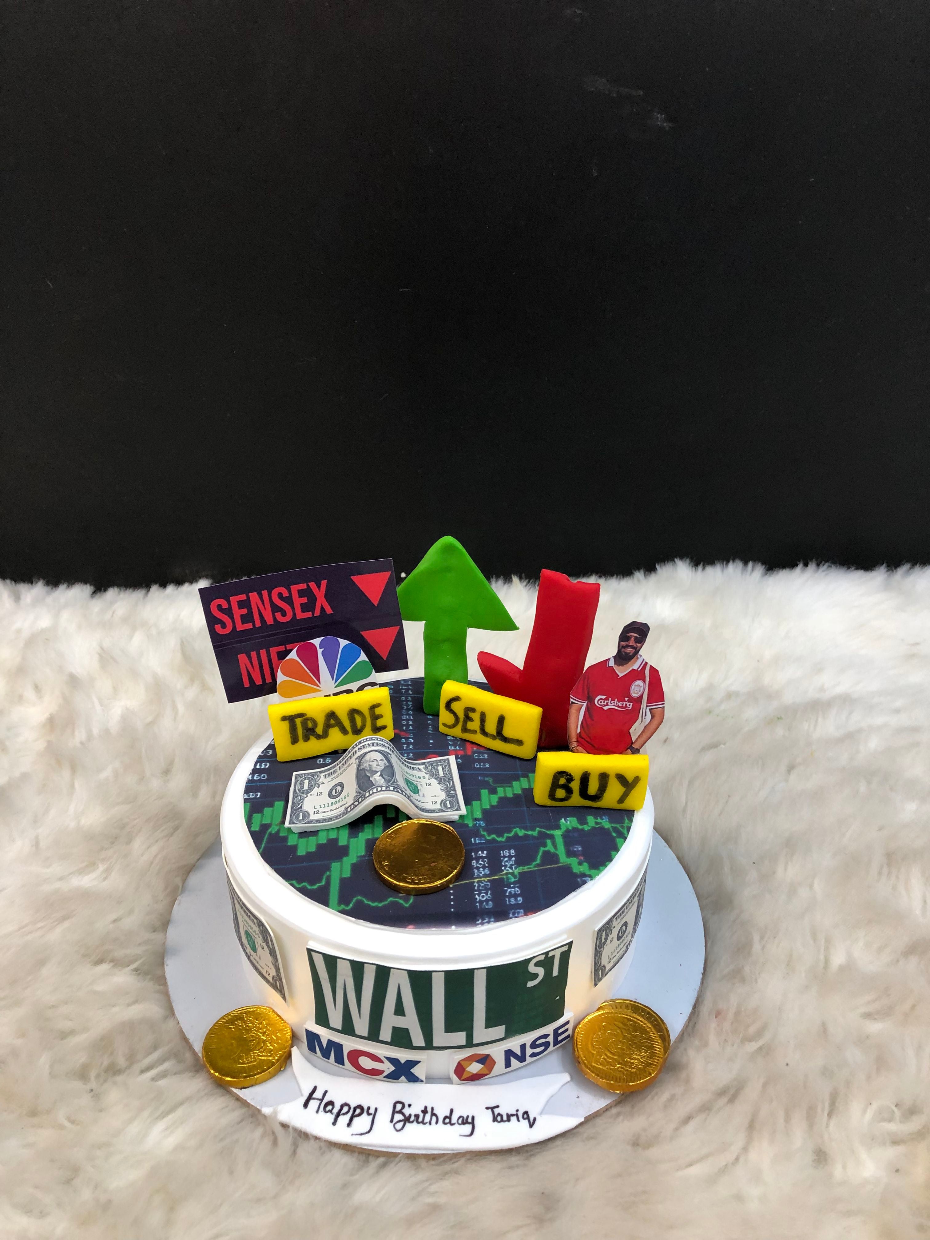 Stock Market Trader Birthday Cake