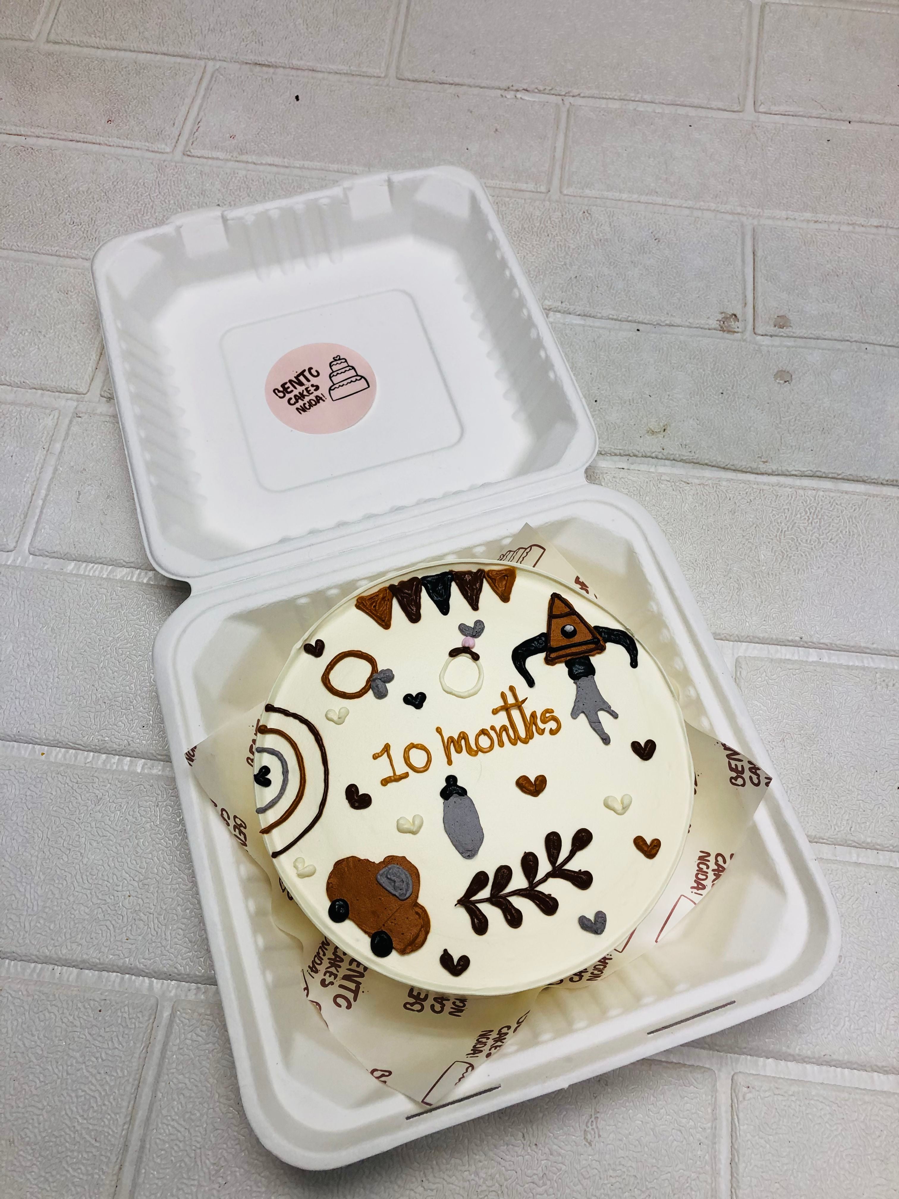 10‑Month Baby Milestone Bento Cake