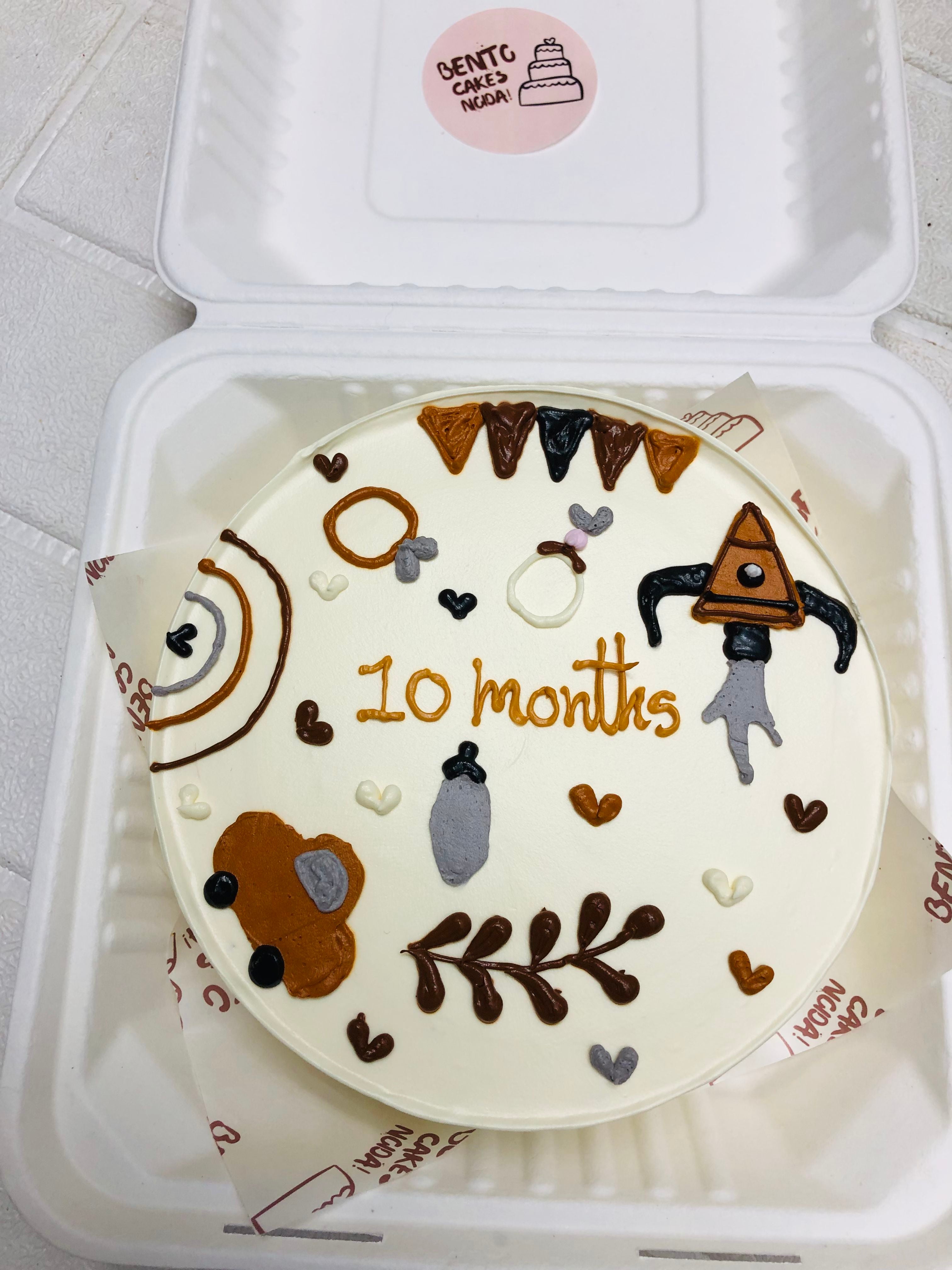 10‑Month Baby Milestone Bento Cake