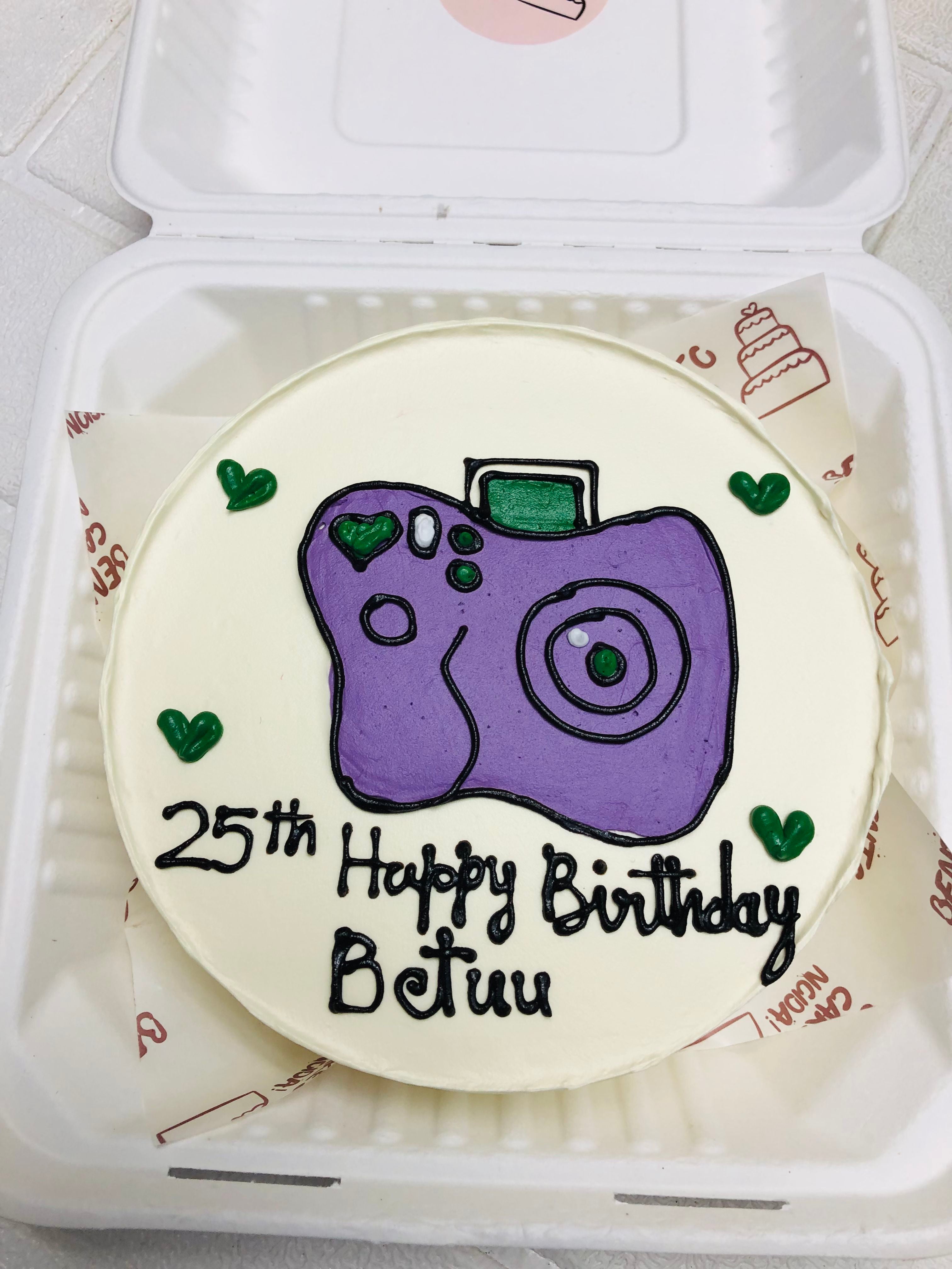 25th Birthday Camera Cake