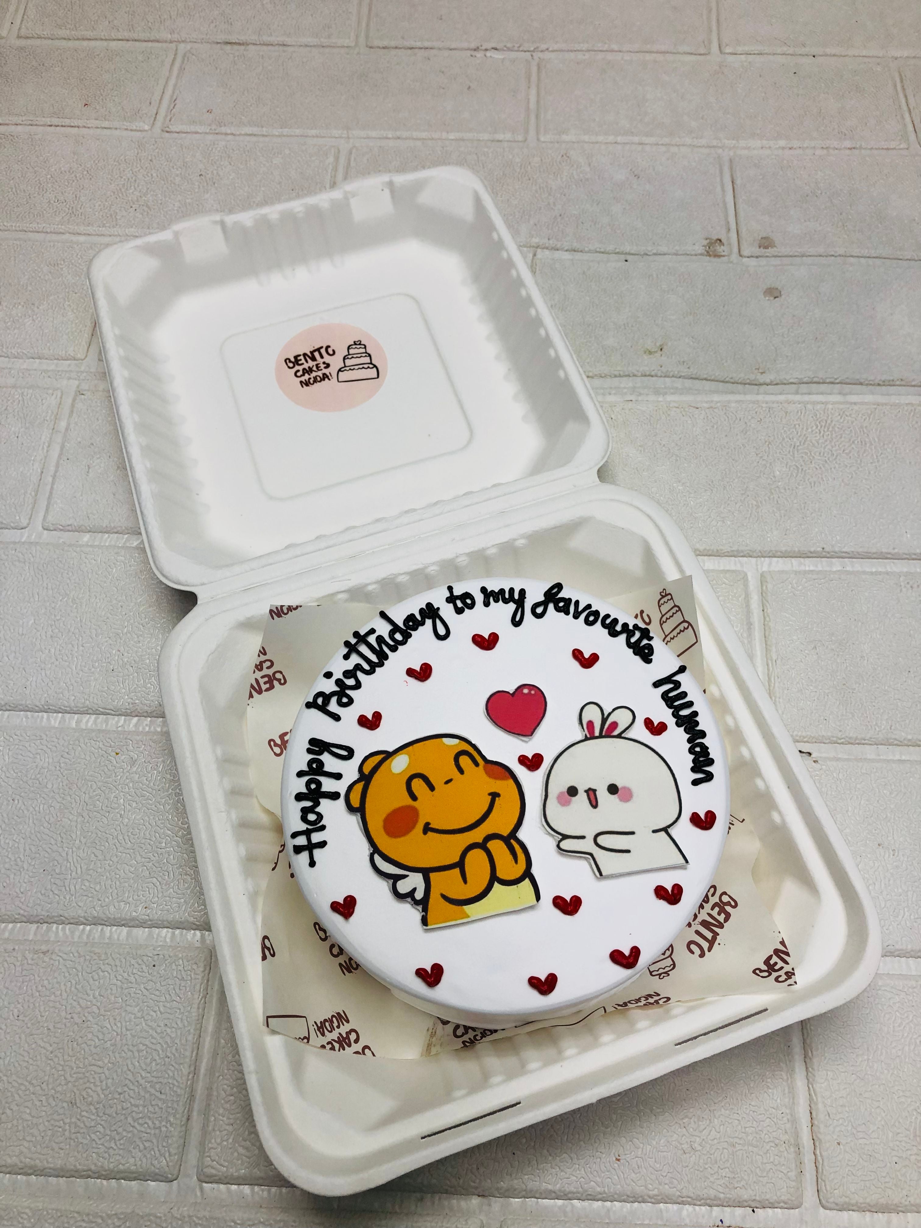 Favourite Human Bunny & Dino Cake