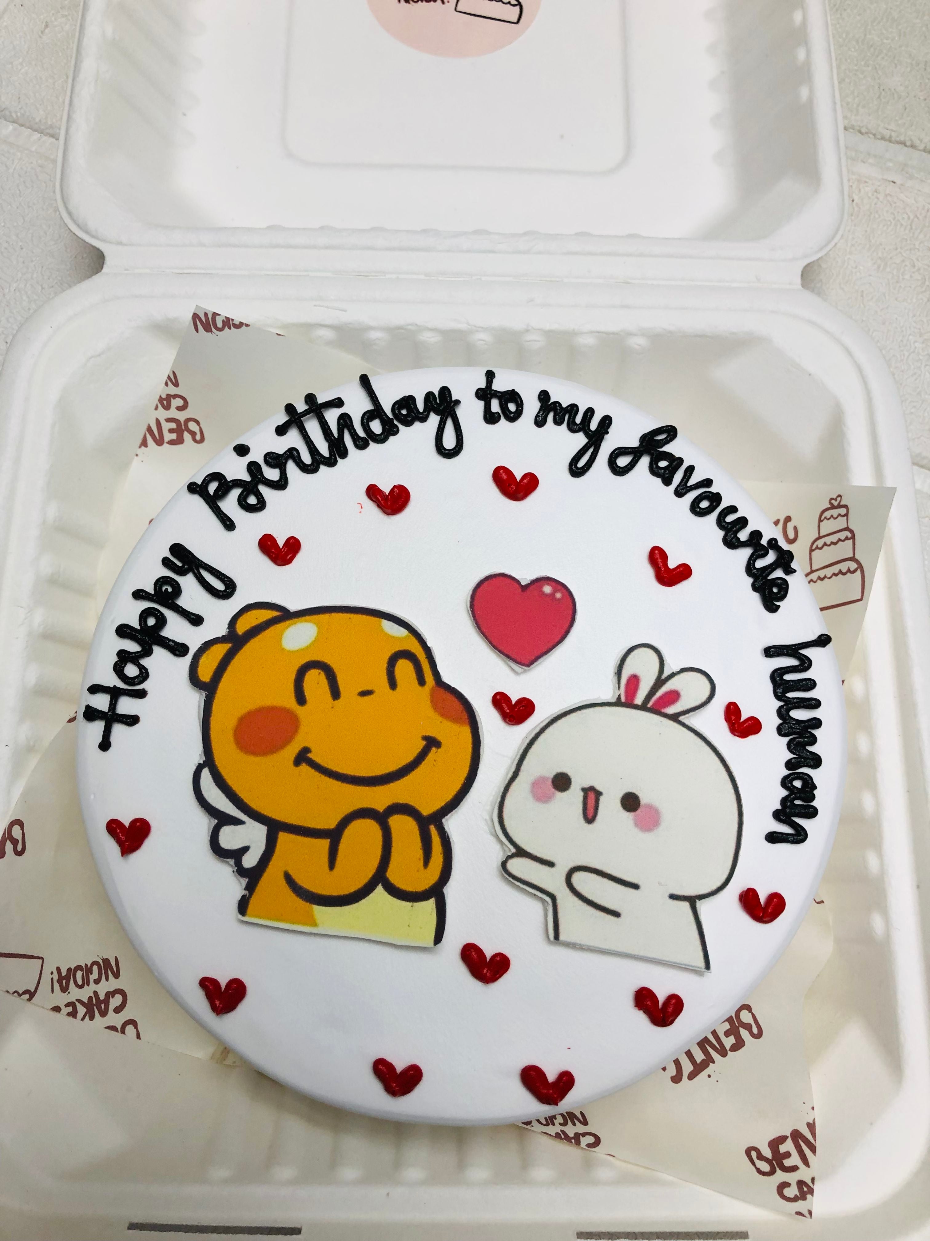 Favourite Human Bunny & Dino Cake
