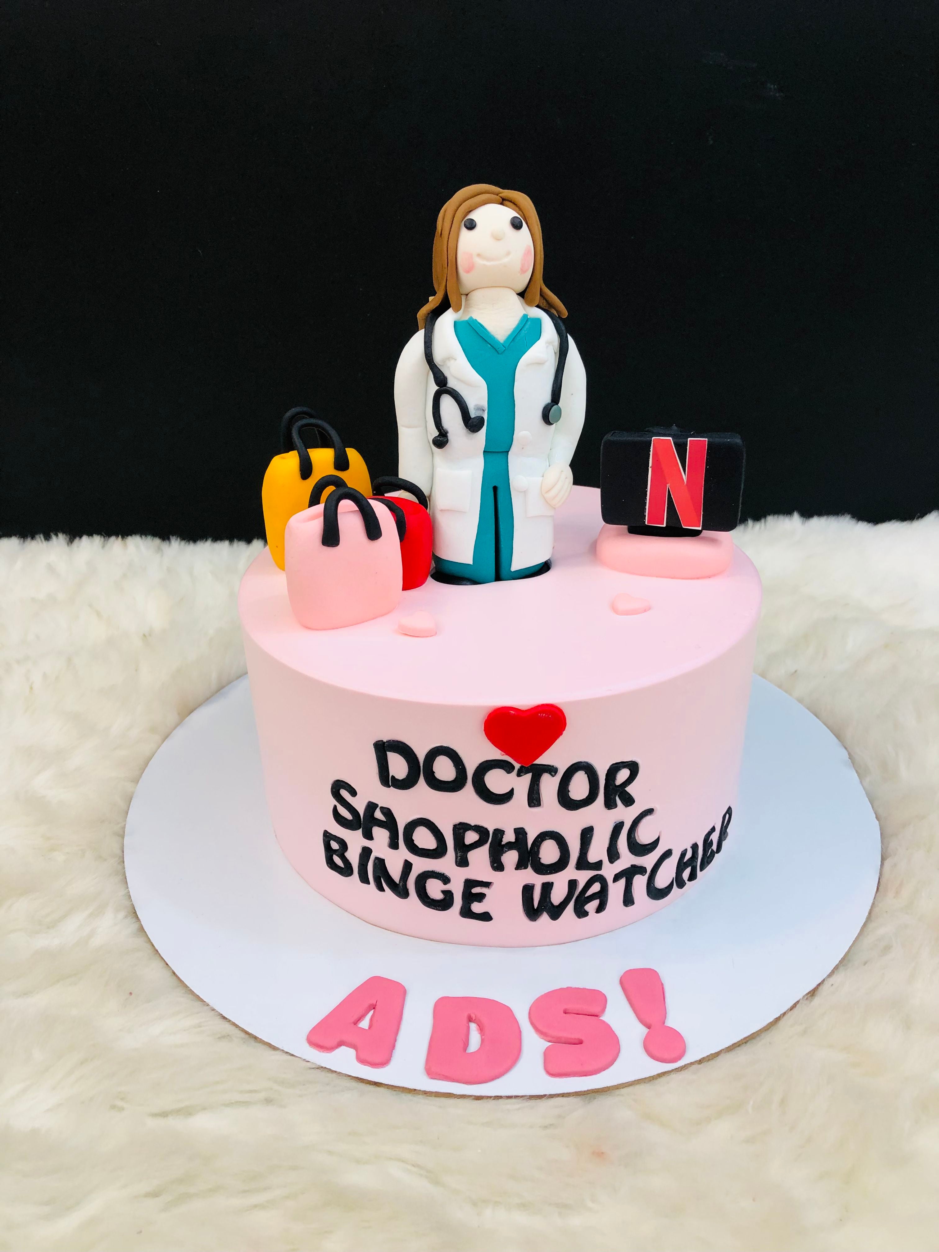 Doctor Shopaholic Netflix Cake