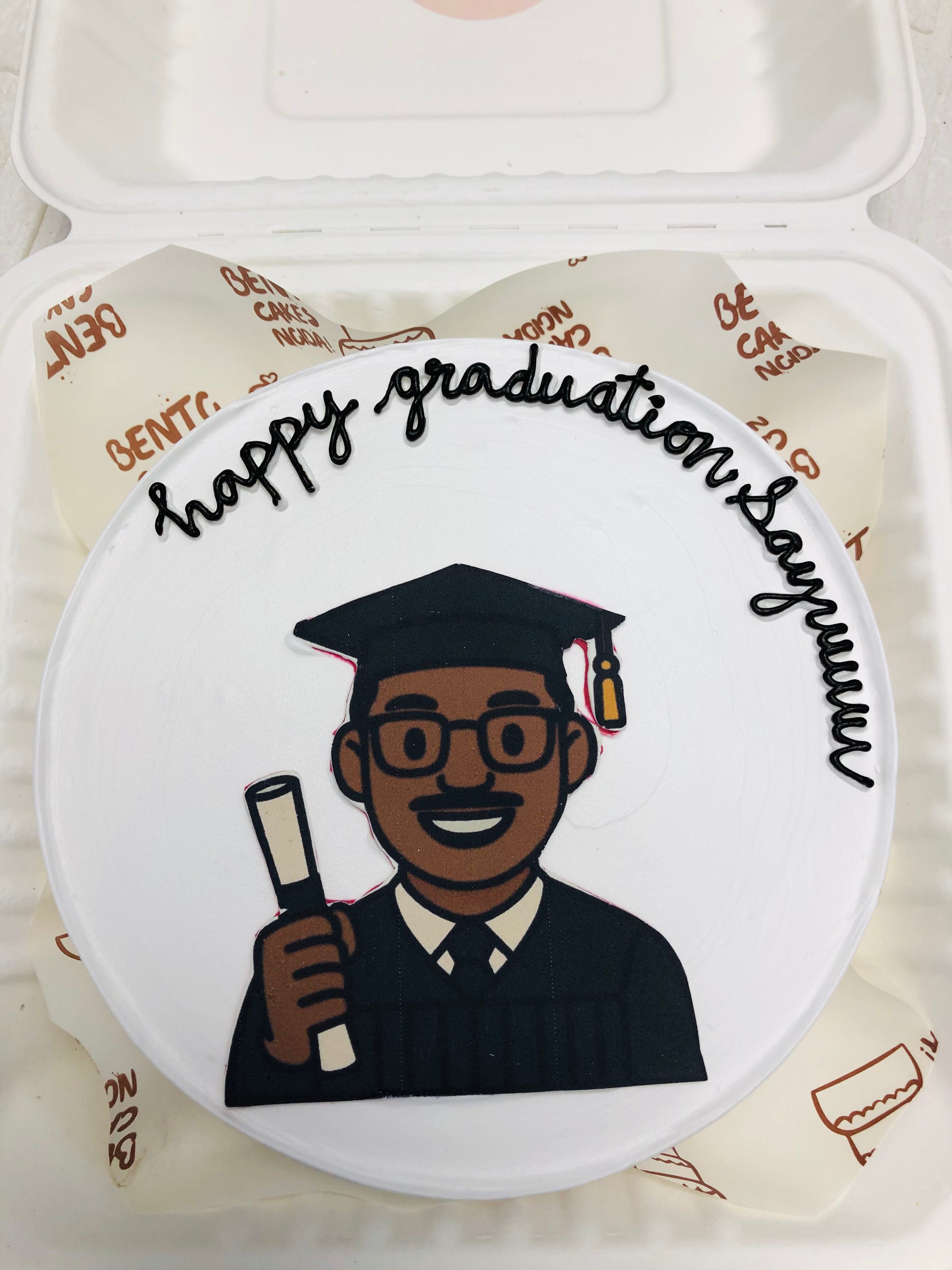 Graduation theme Bento Cake