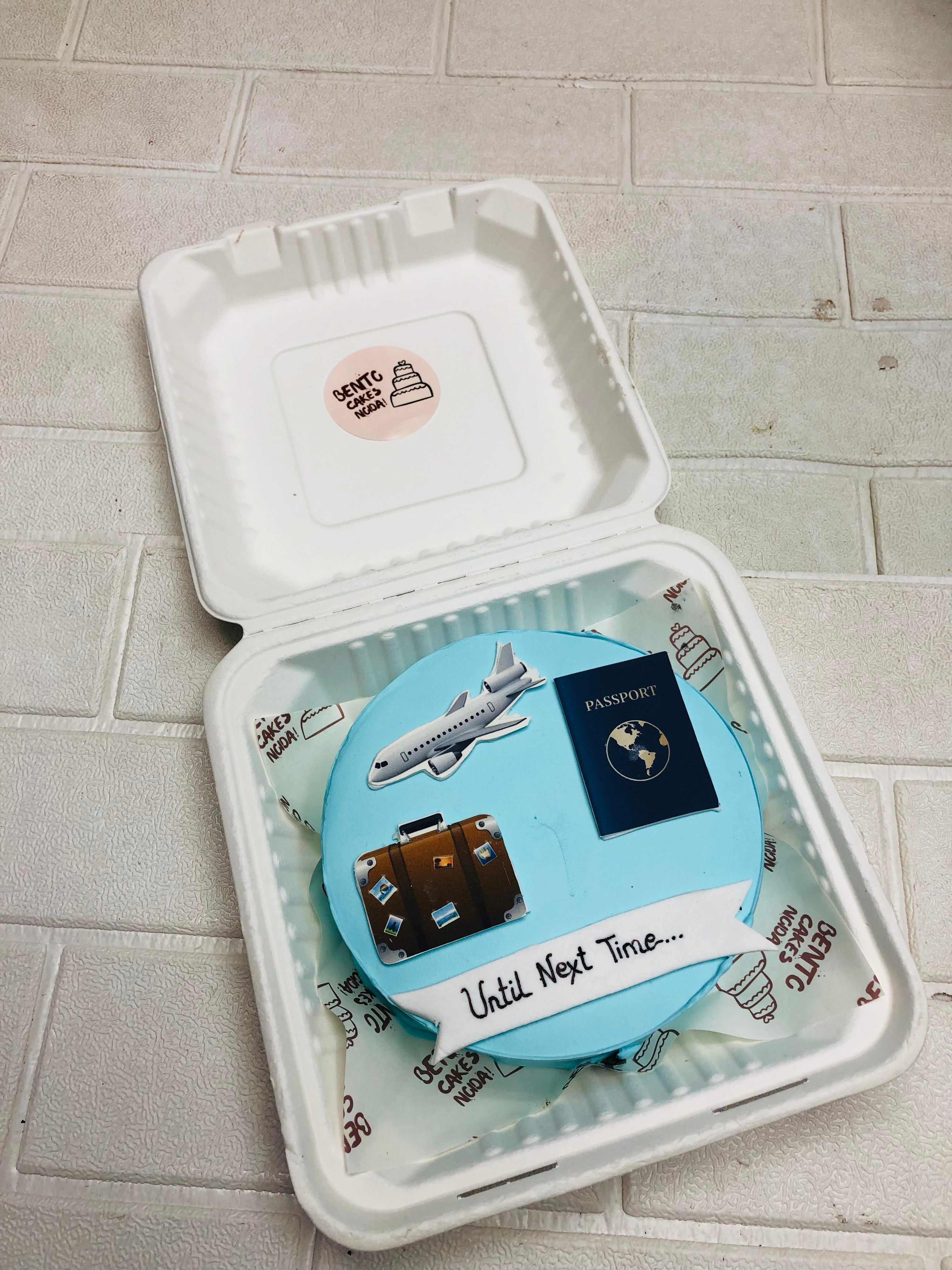 Travel Theme Bento Cake