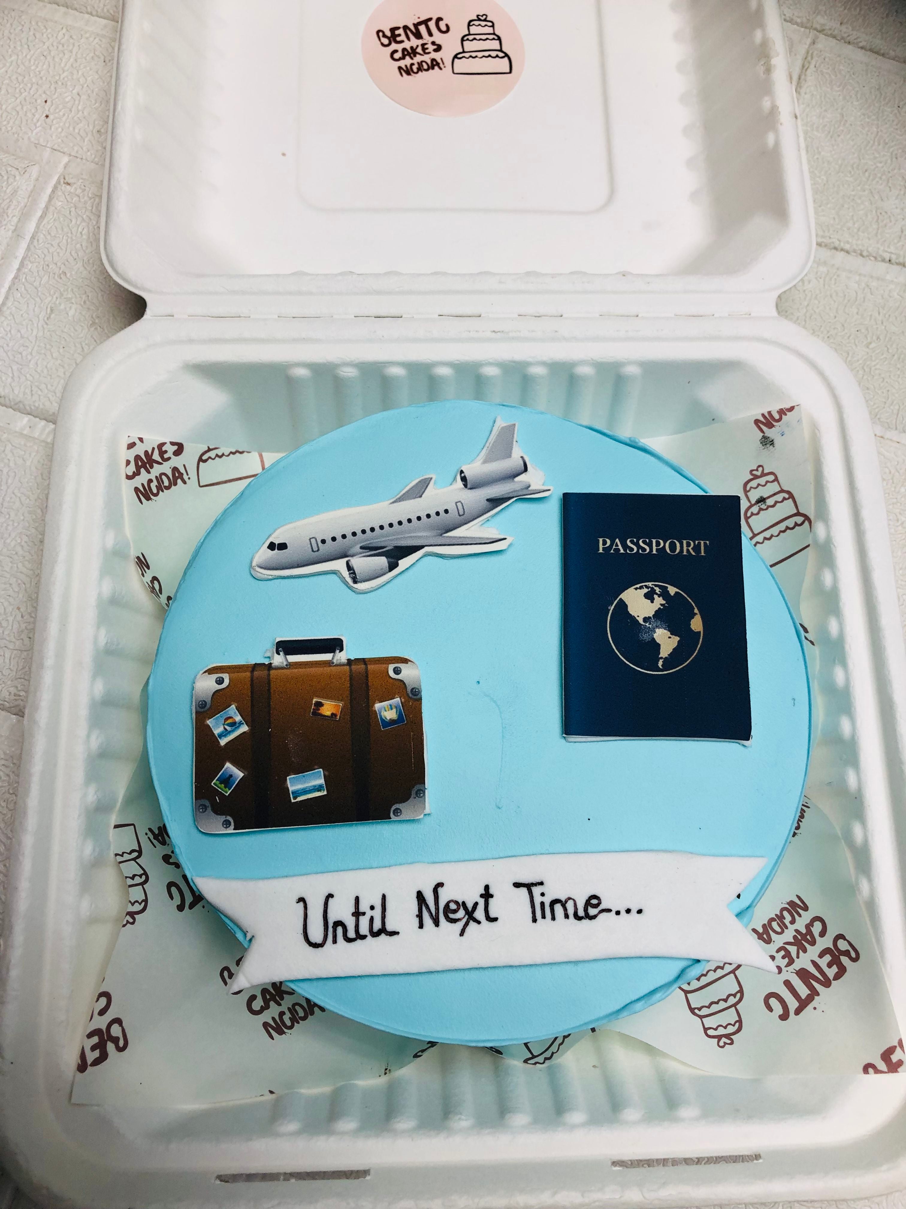 Travel Theme Bento Cake