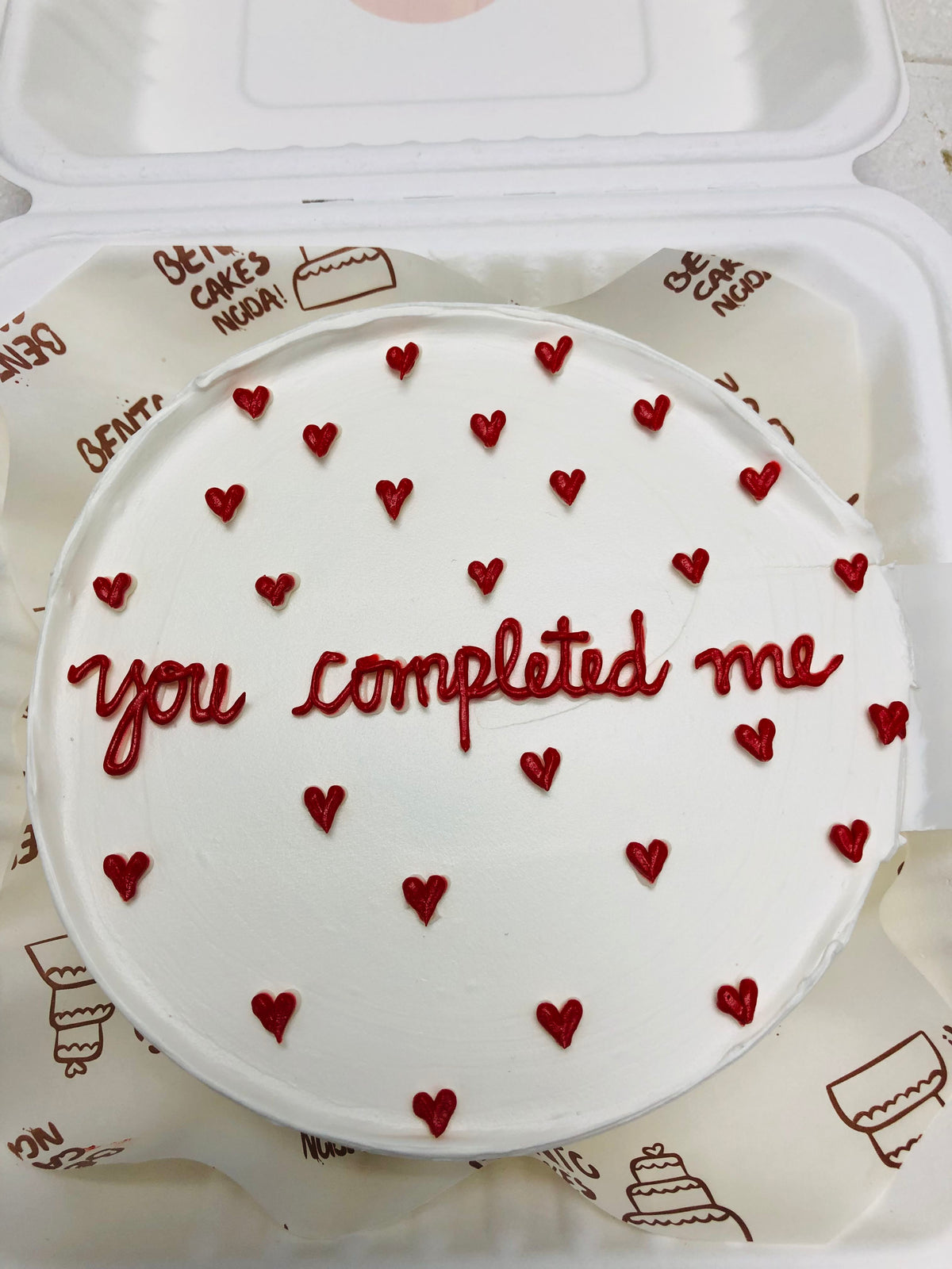 Romantic Bento Cake