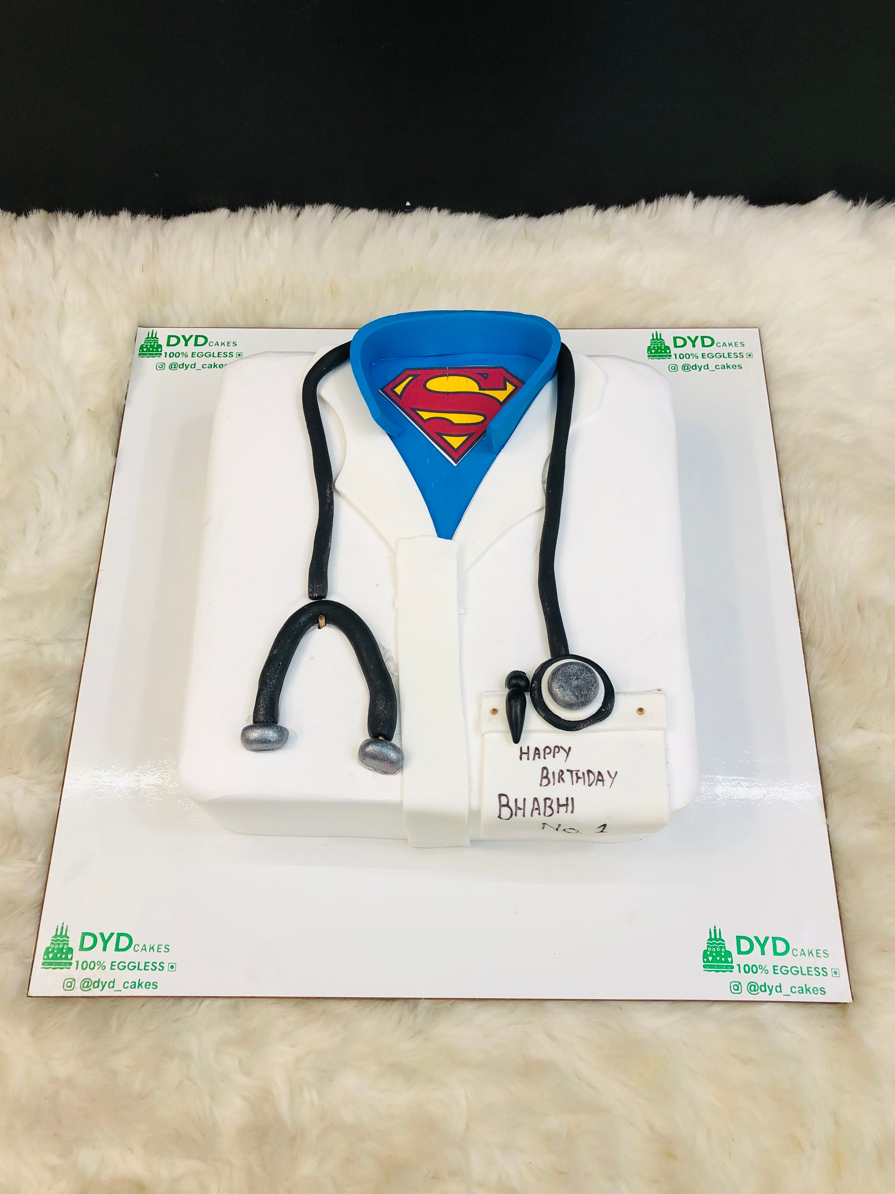 Superhero Doctor Bhabhi Cake