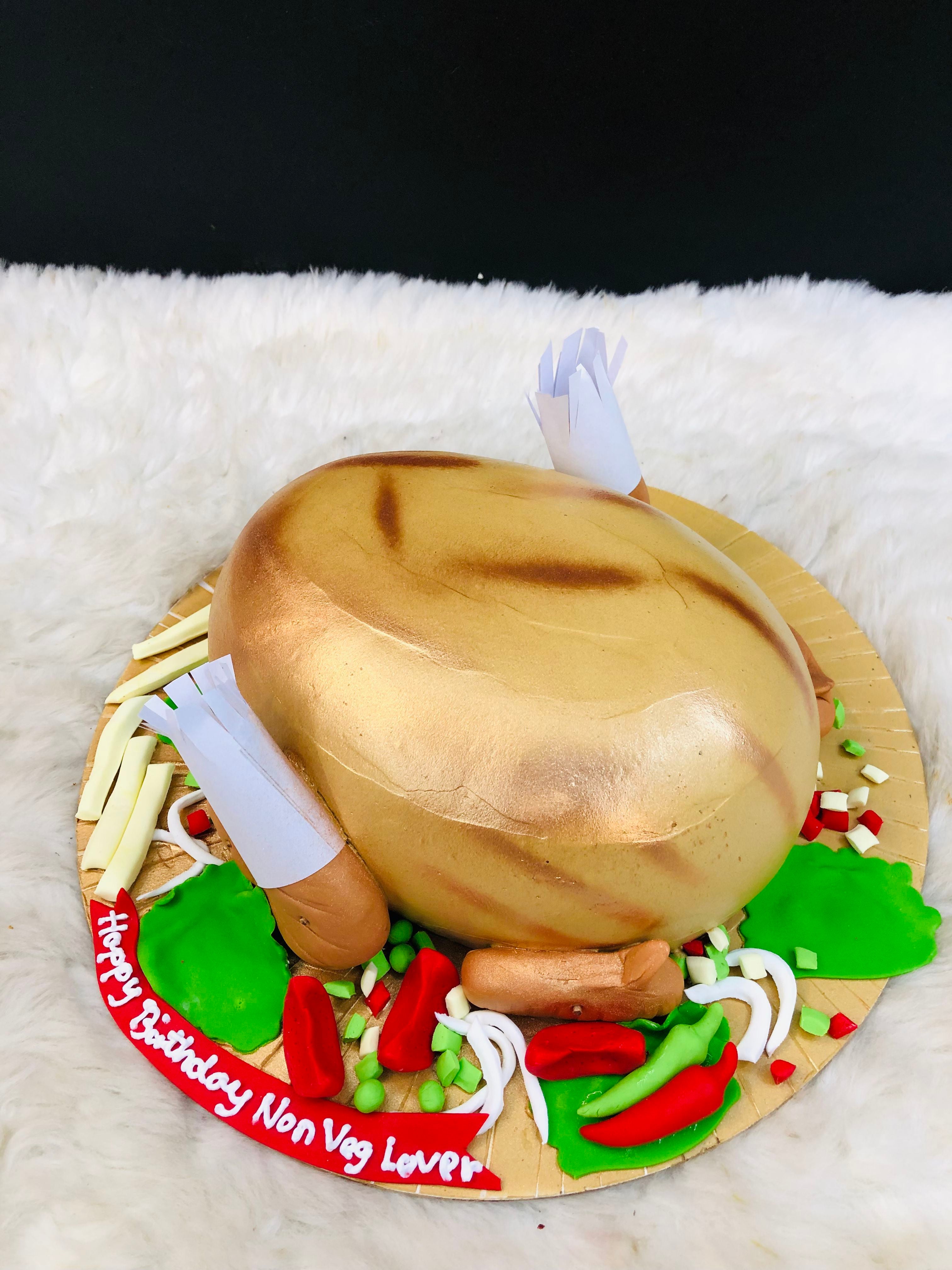 Non‑Veg Lover Chicken Roast Cake