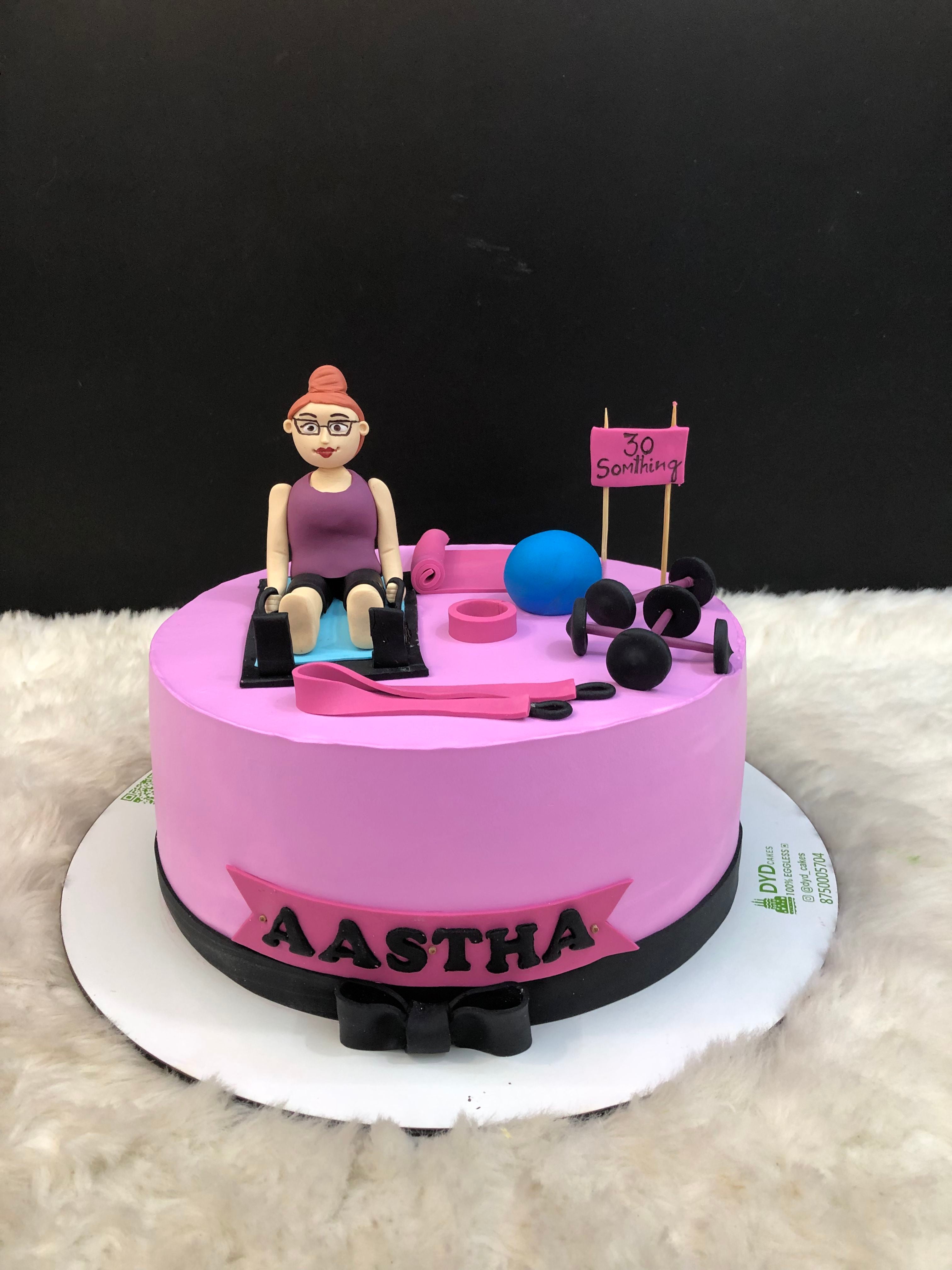Fitness Birthday Cake