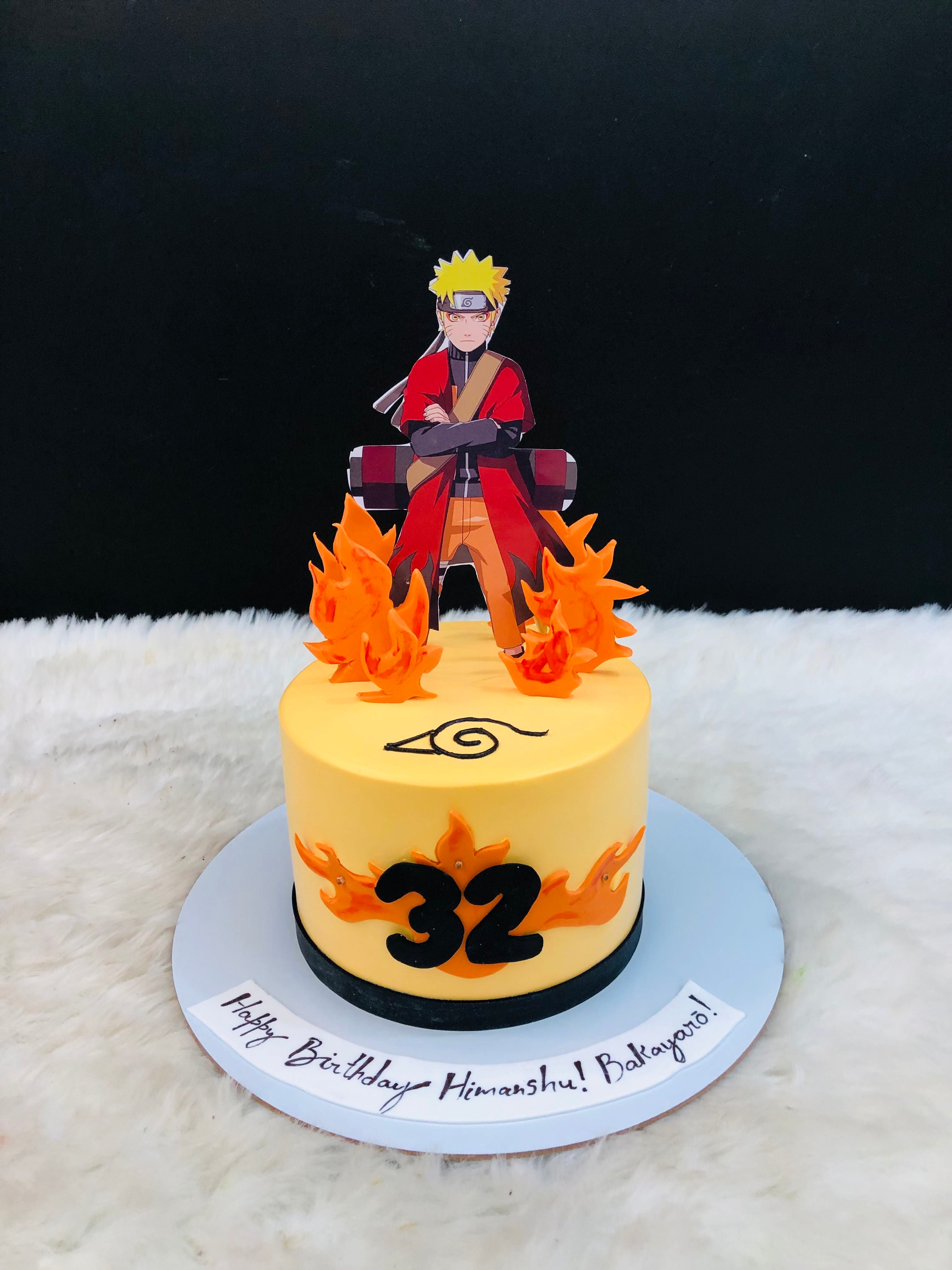 Naruto Sage Mode Birthday Cake