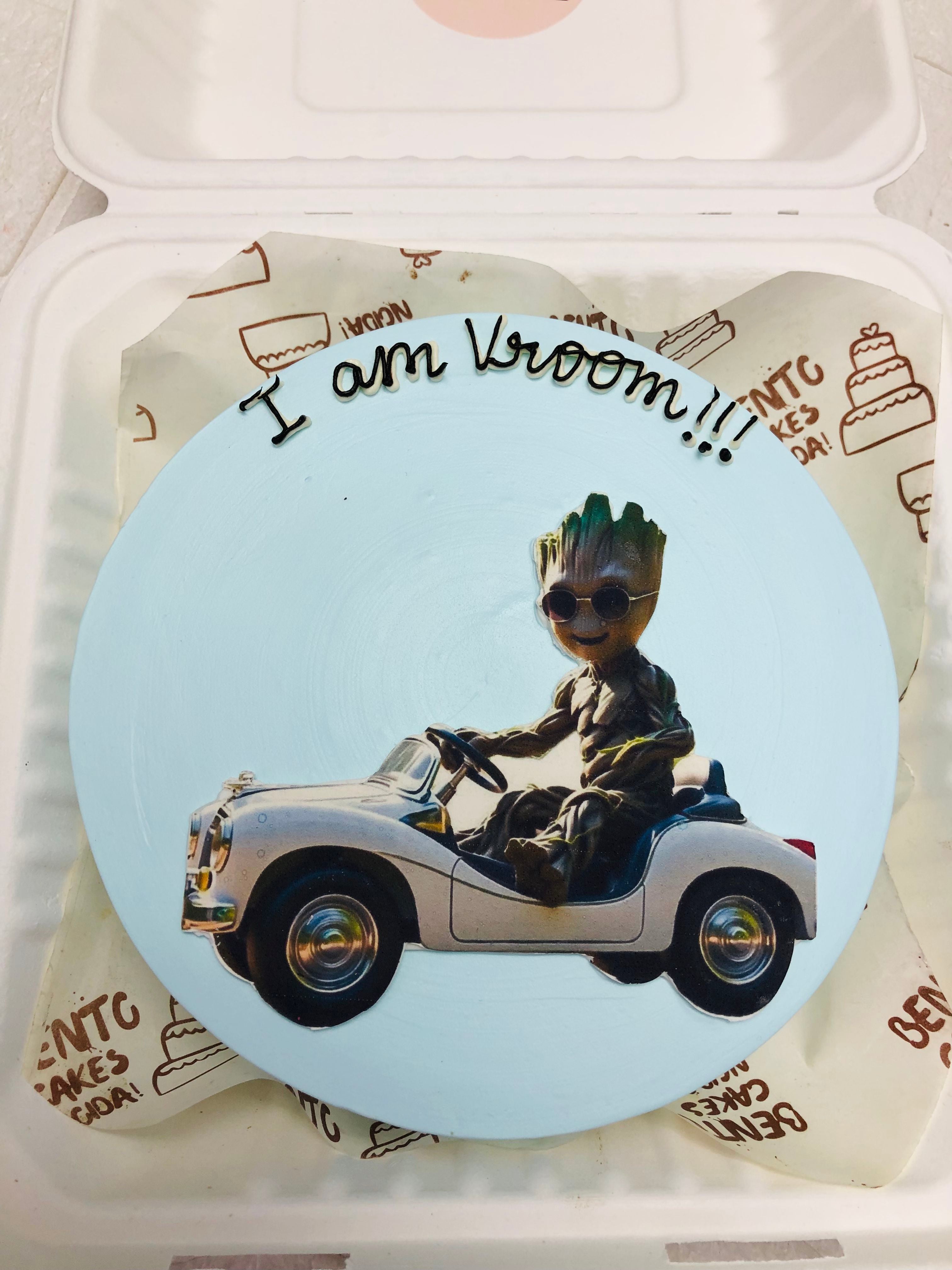 Baby Groot Birthday Bento Cake