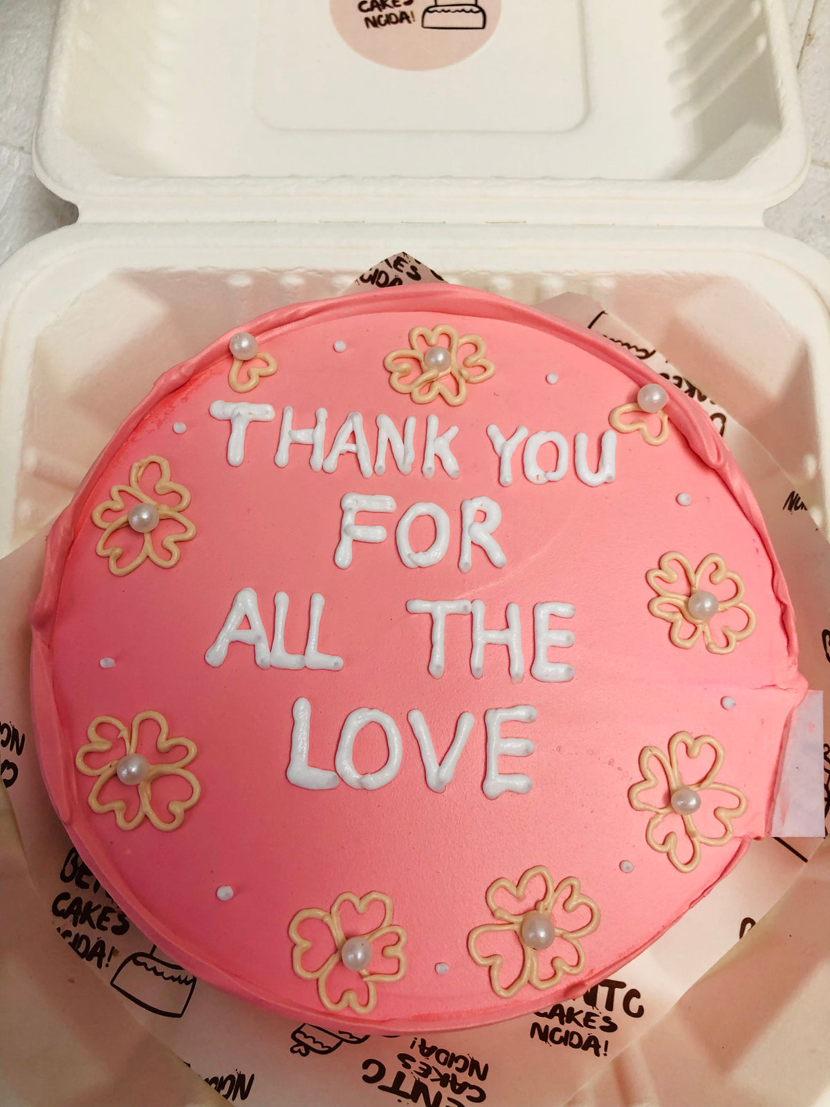 Thank You Bento Cake