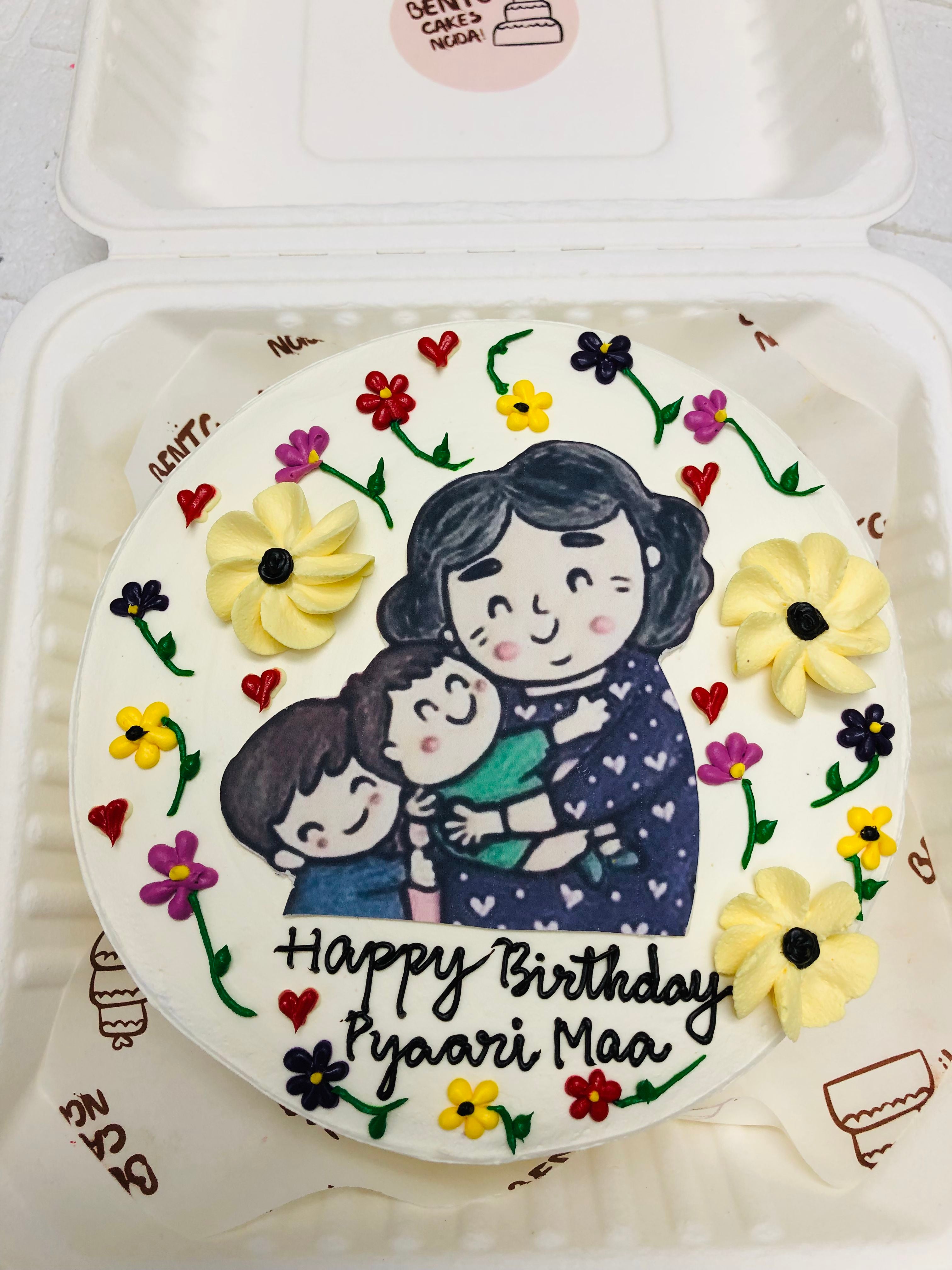Pyaari Maa theme cake