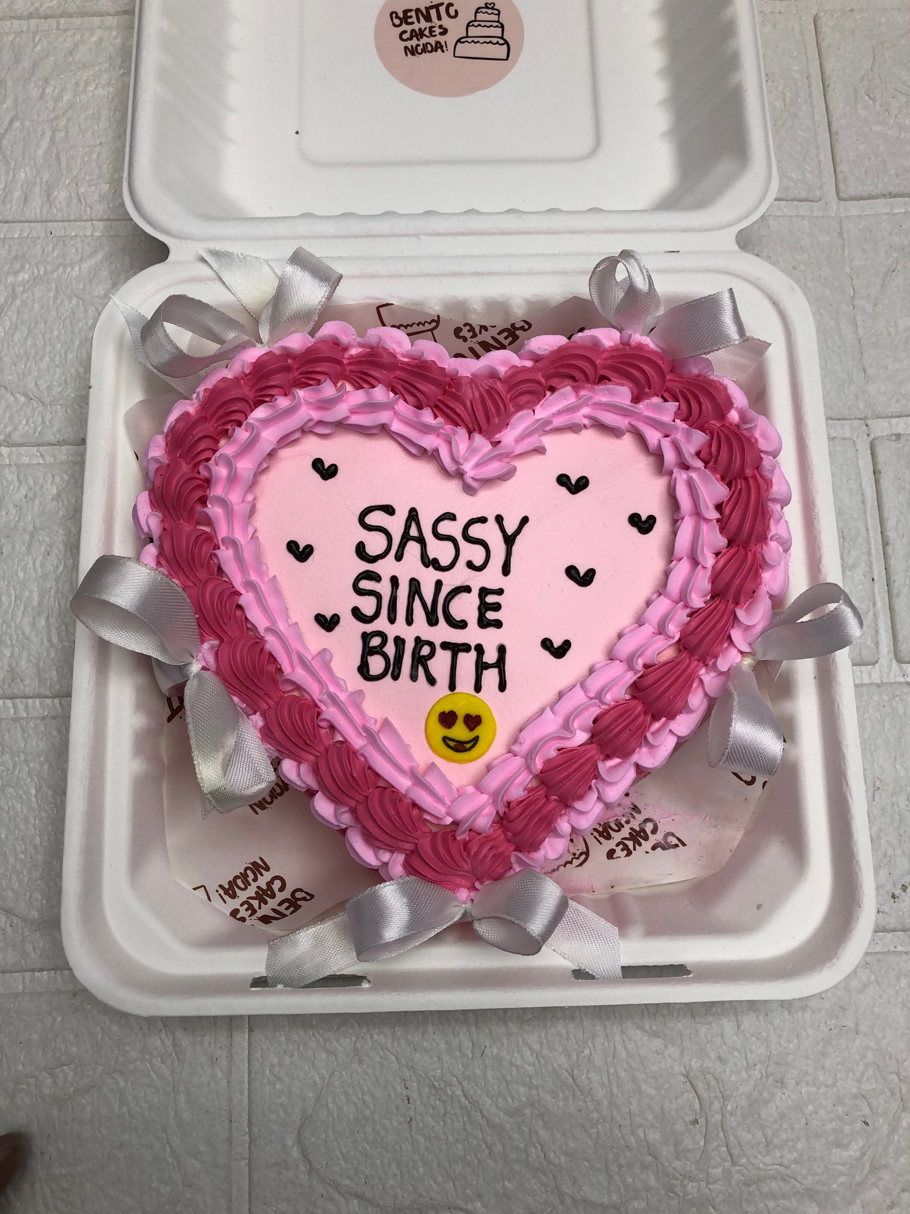 Pink Heart-Shaped Birthday Bento