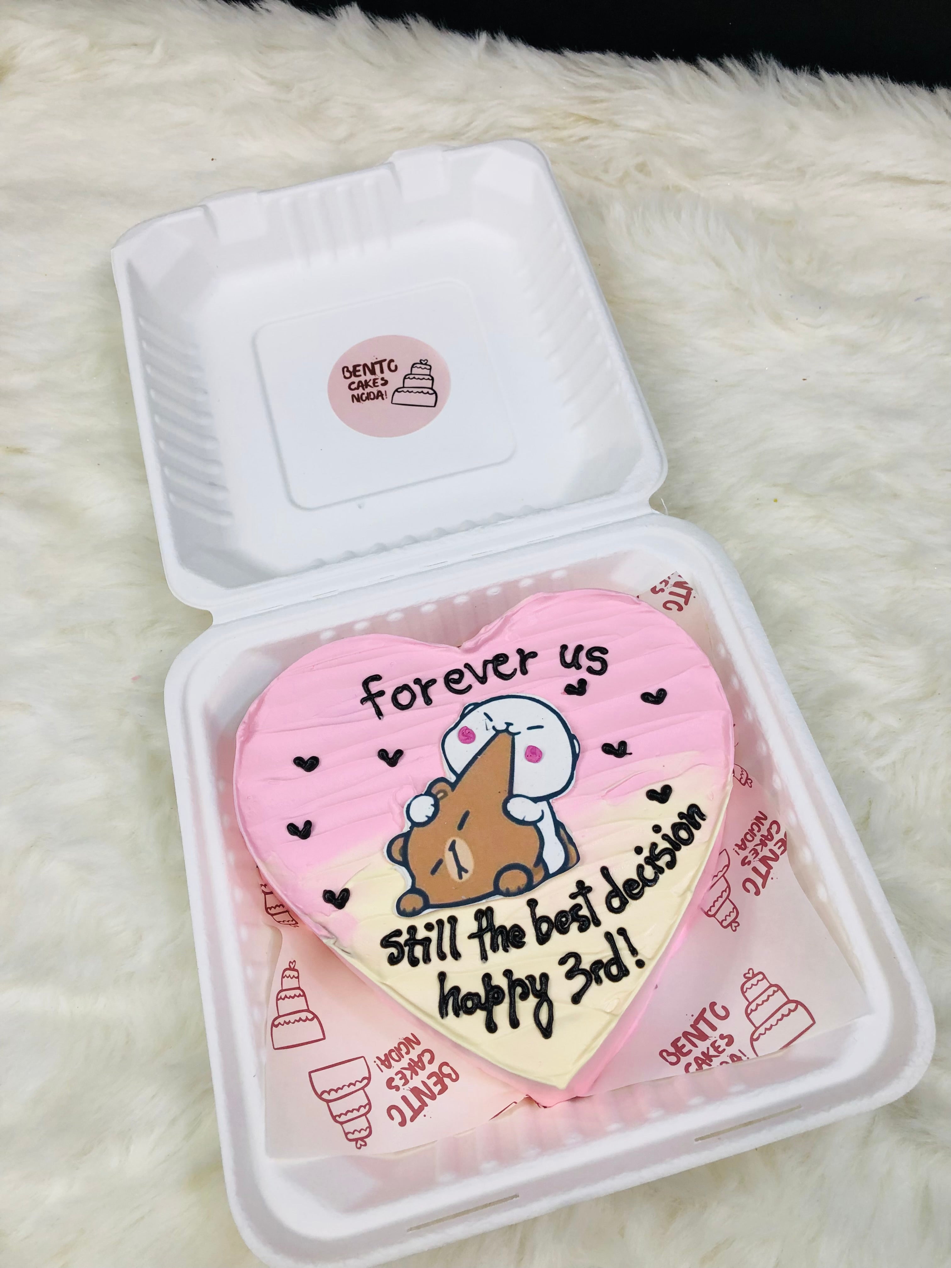 Anniversary Heart Bento Cake