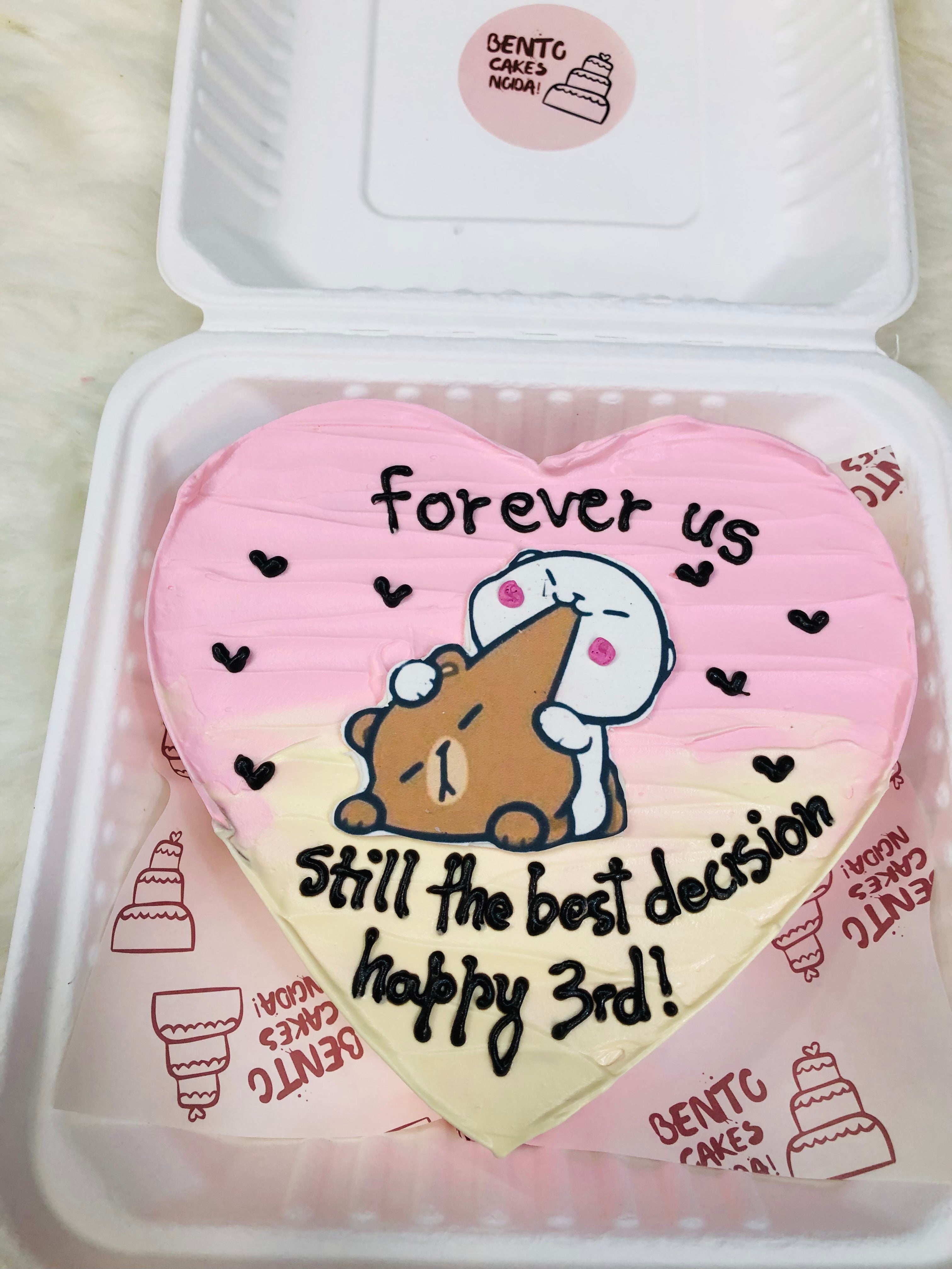 Anniversary Heart Bento Cake