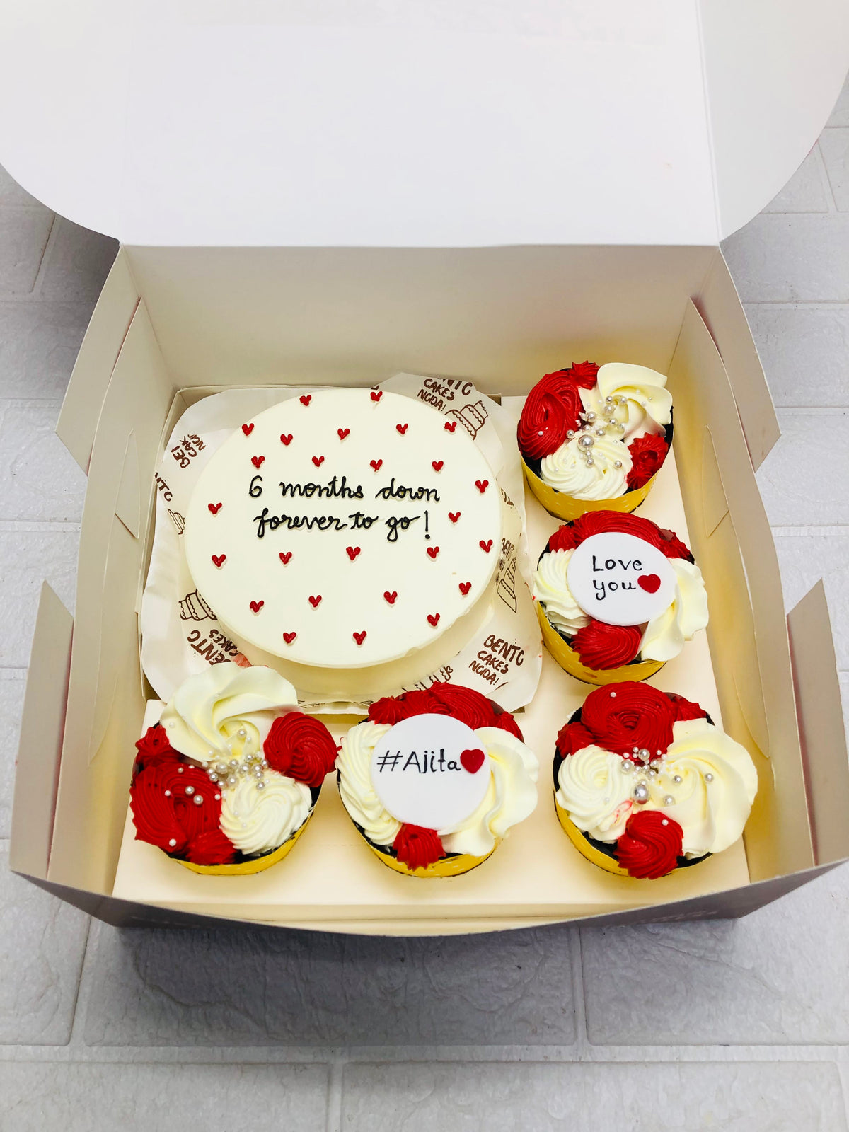 6-Month Anniversary Bento Cake